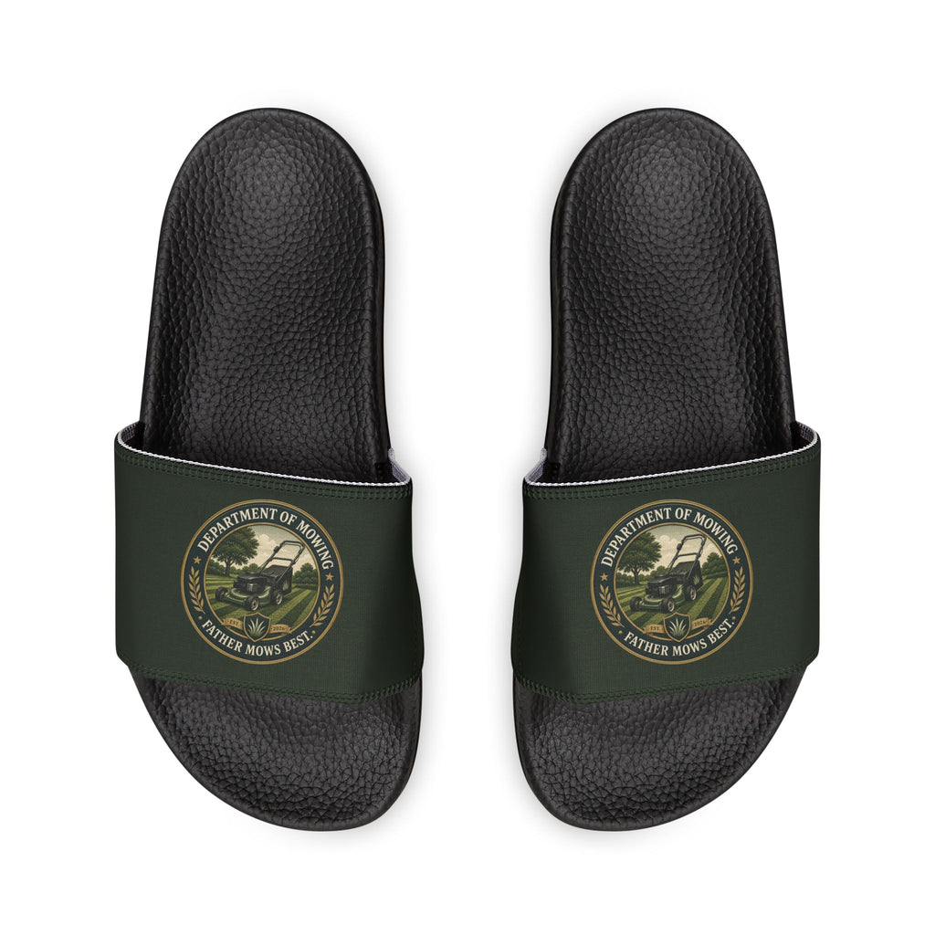 Department of Mowing Men's Slide Sandals – Father Mows Best Comfort Slides
