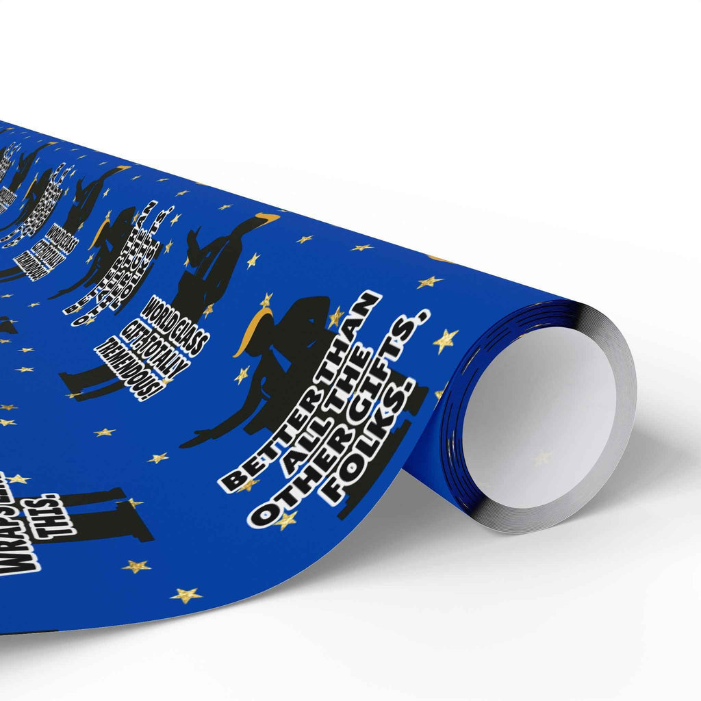 “Greatest Present, Believe Me” Political Parody Wrapping Paper