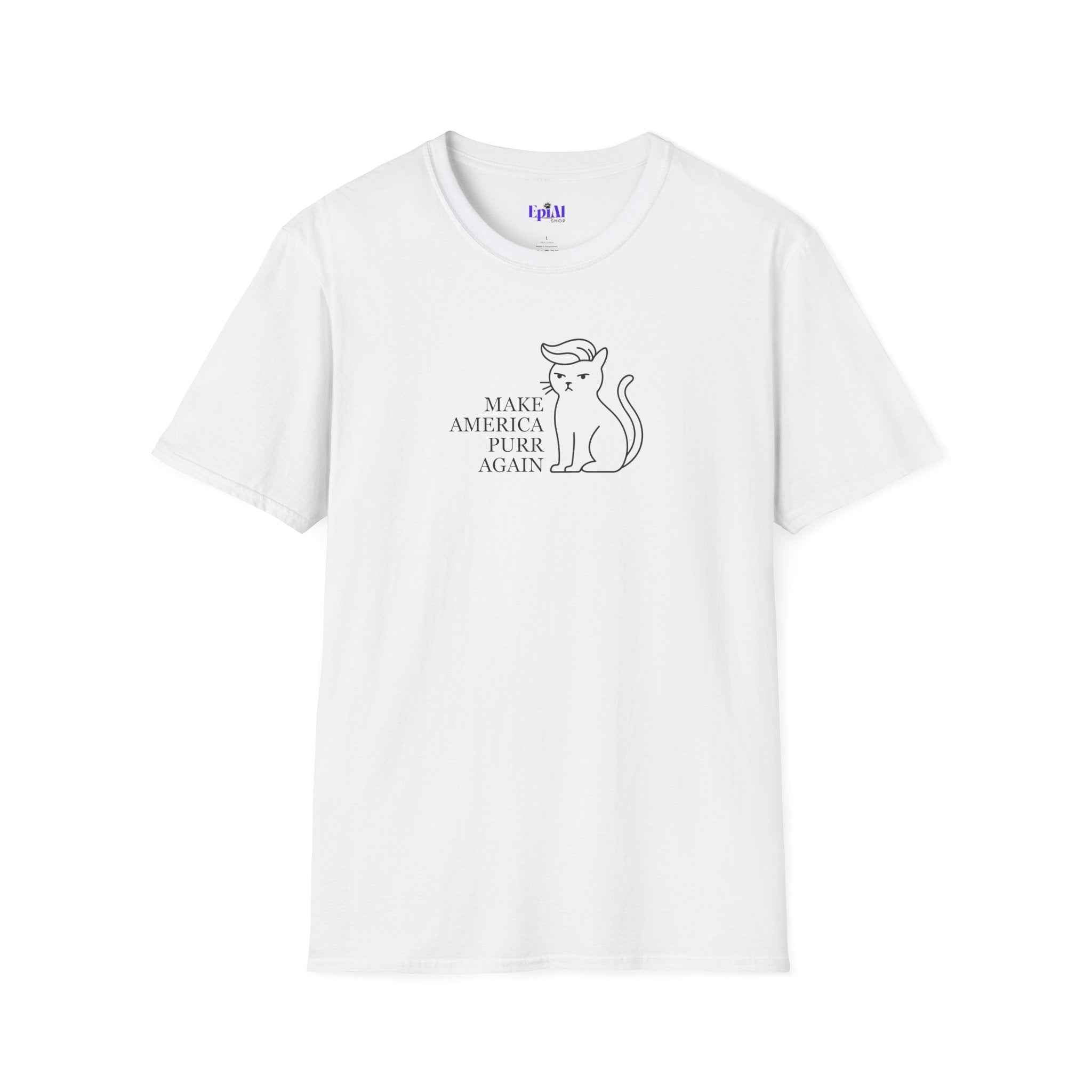 Make America Purr Again T-Shirt – Funny Cat Parody Tee