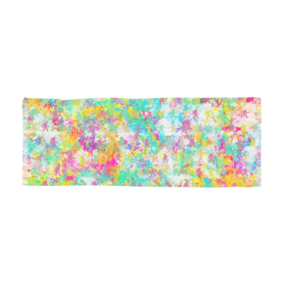 Hide & Squatch | Colorful Tie-Dye Hidden Bigfoot Scarf