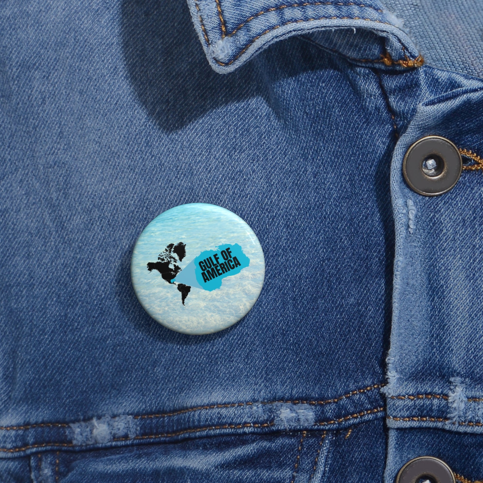 American Gulf Pin Button