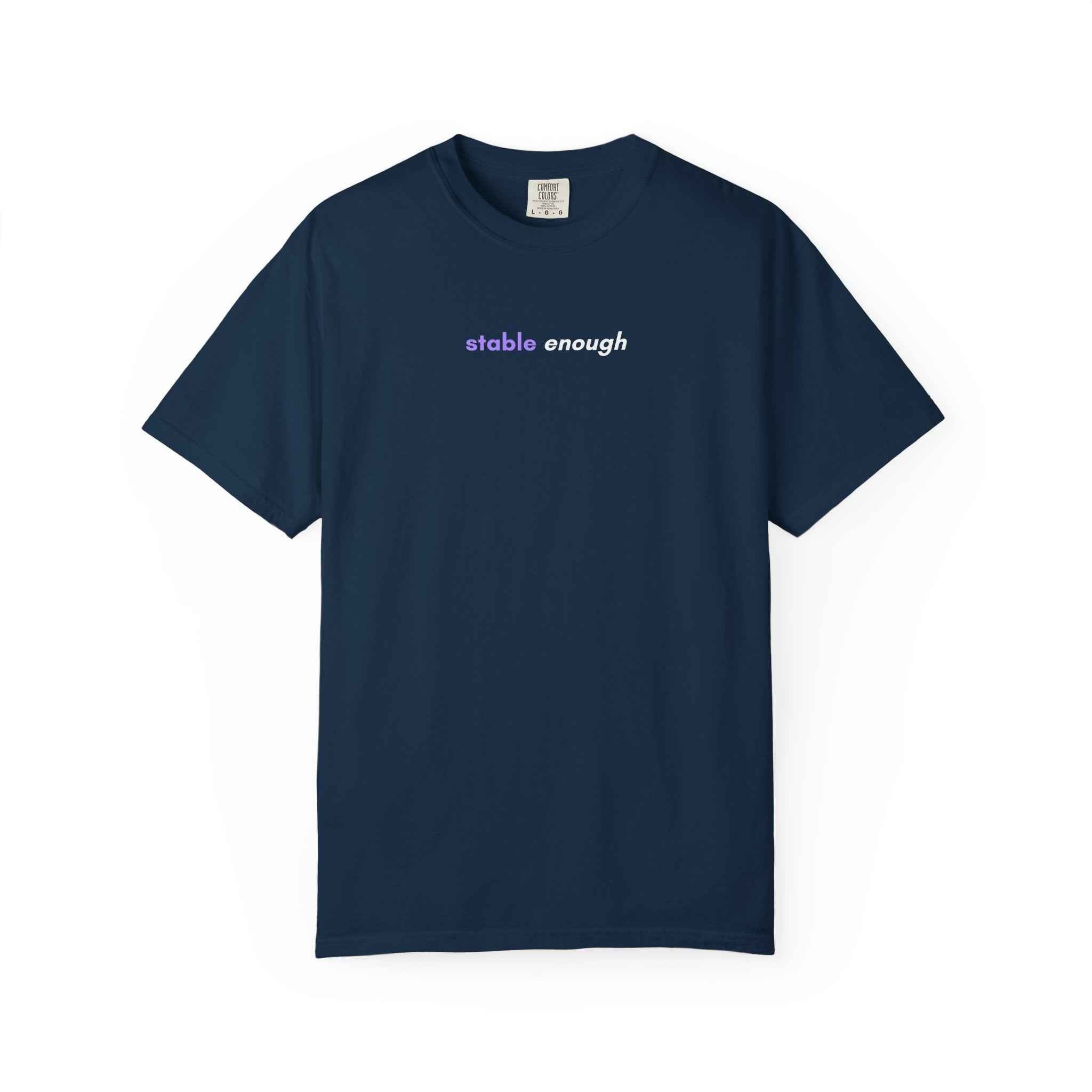 Stable Enough Epilepsy Awareness T-Shirt | Minimal Awareness Tee