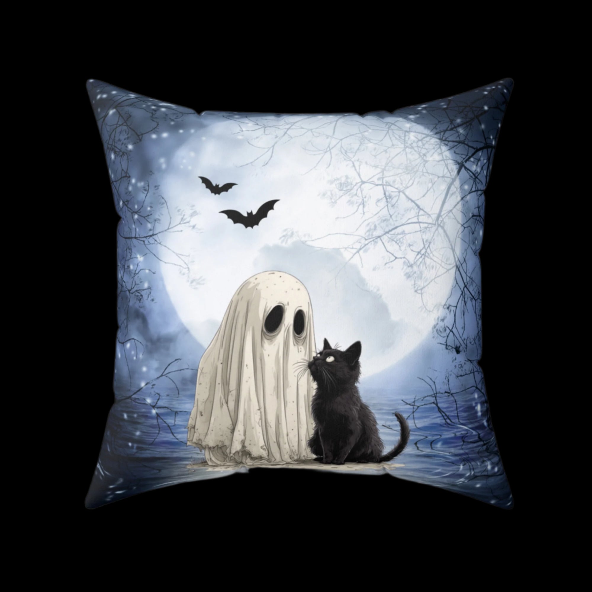 Best Ghostly Friends Decorative Pillow, Home Decor