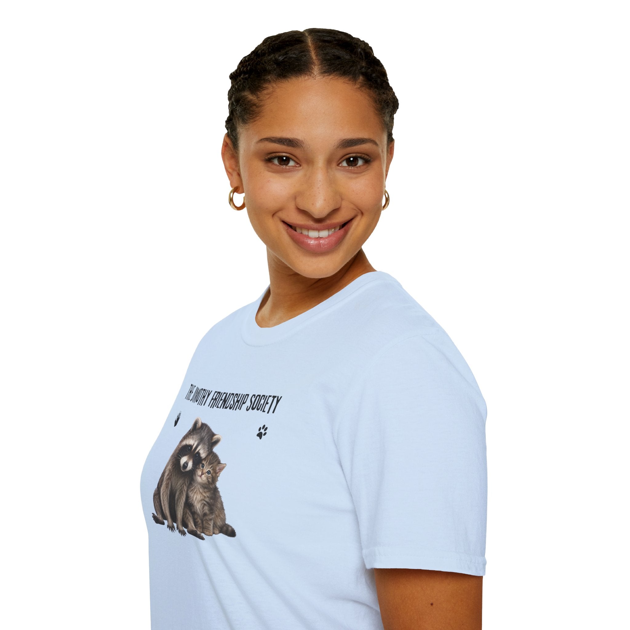 The Jimothy Friendship Society T-Shirt | Raccoon and Kitten Tee