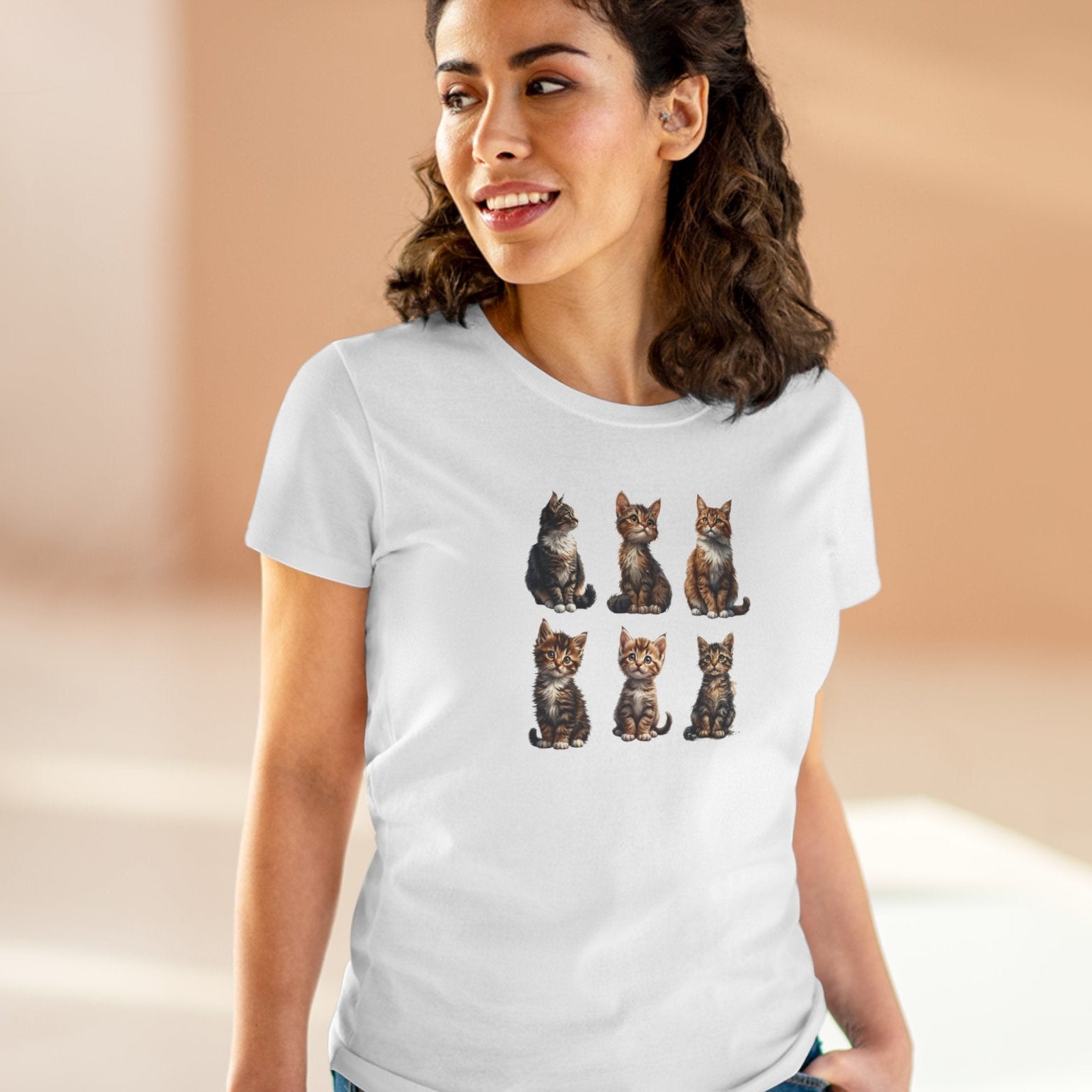Cute Kittens Women's Cotton T-Shirt