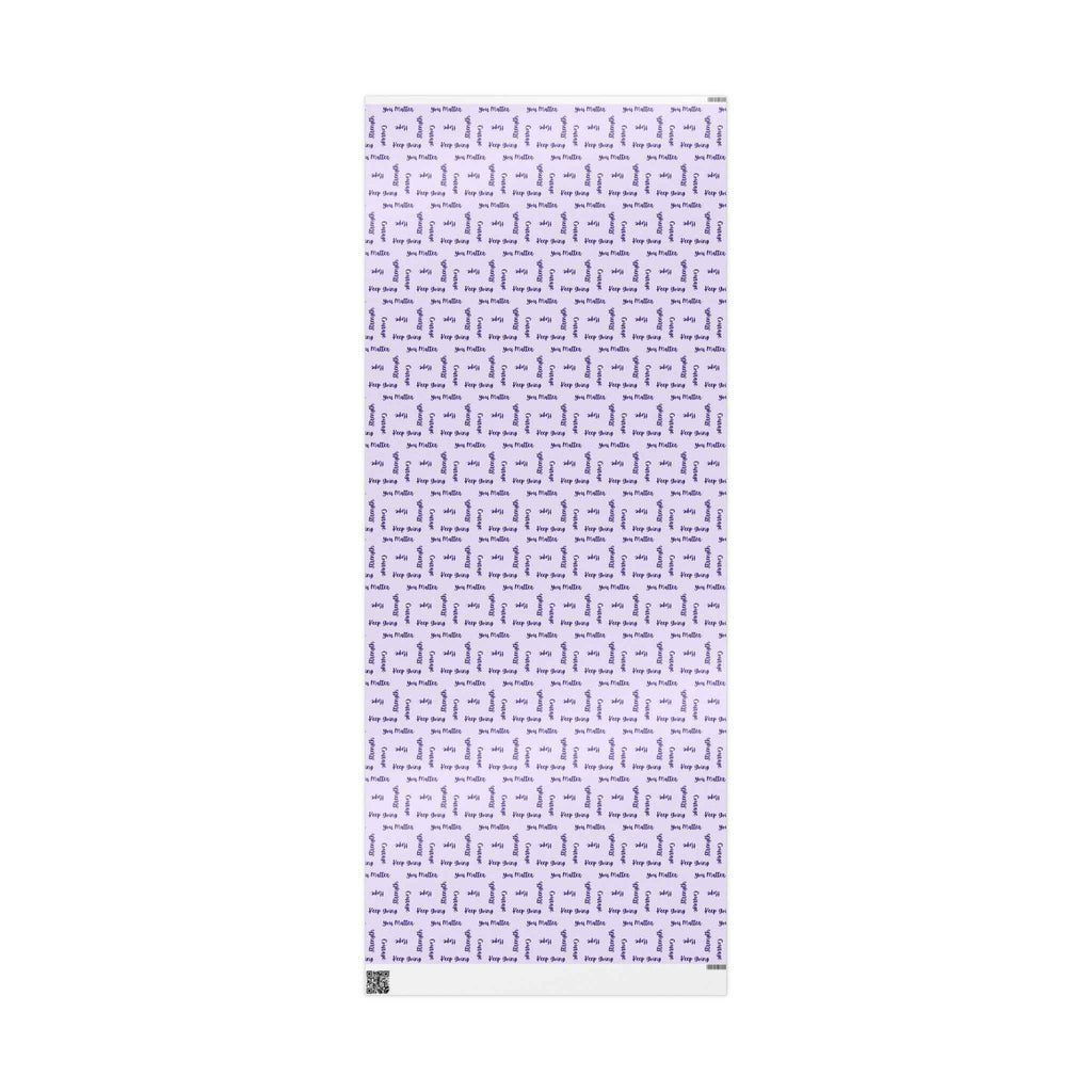 Inspirational Word Wrap – Light Purple Encouragement Gift Wrap