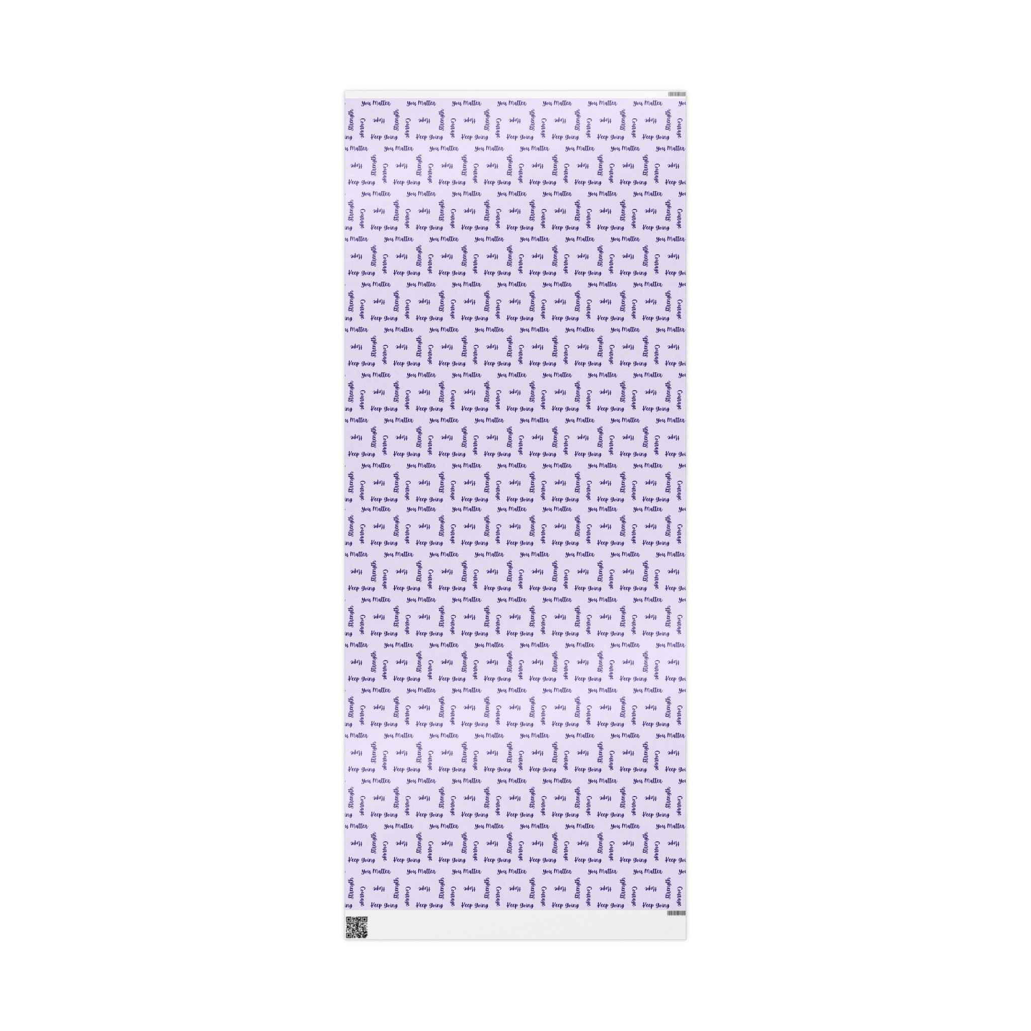 Inspirational Word Wrap – Light Purple Encouragement Gift Wrap