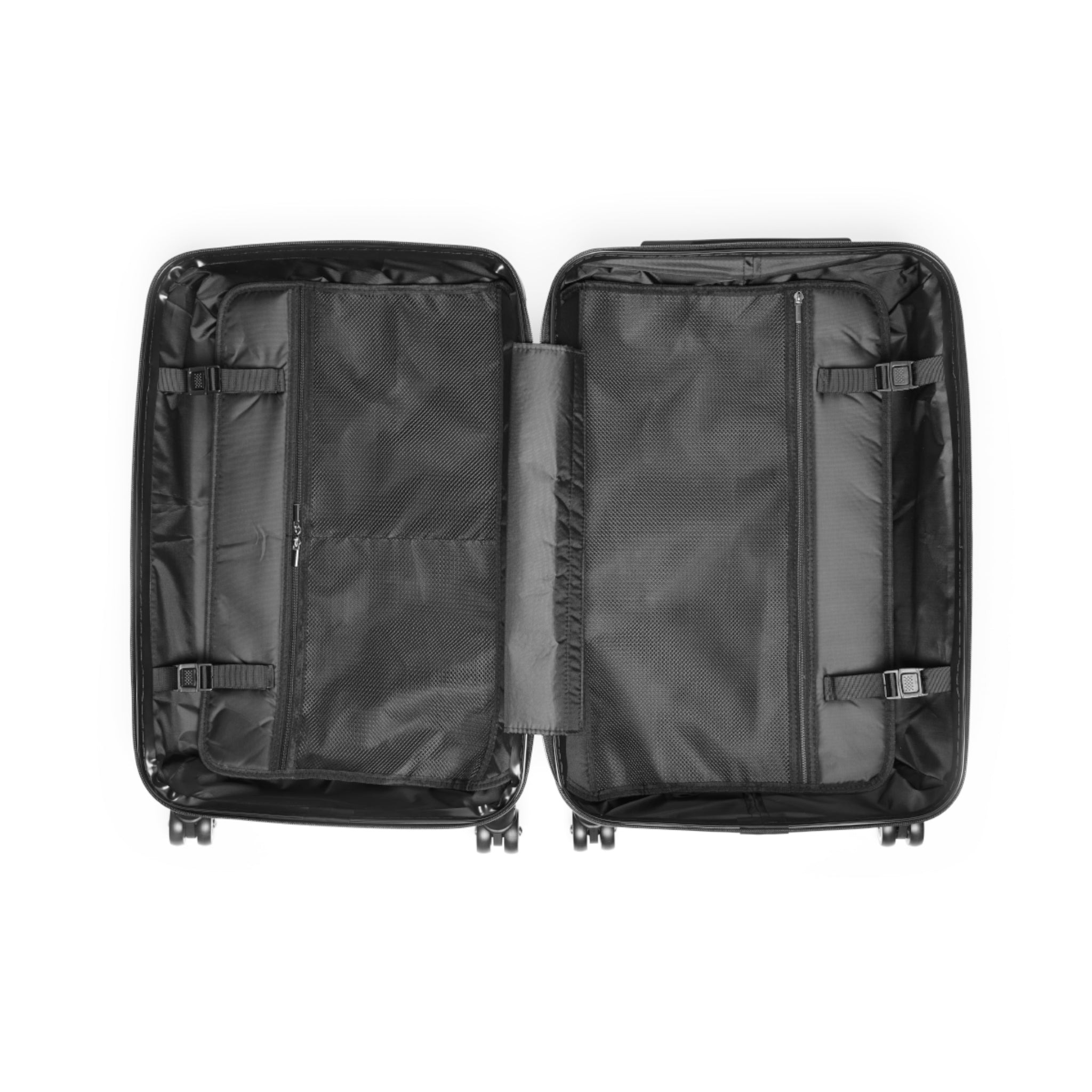 Purple Cat Paw Print Hard-Shell Suitcase | Abstract Cat Lover Luggage