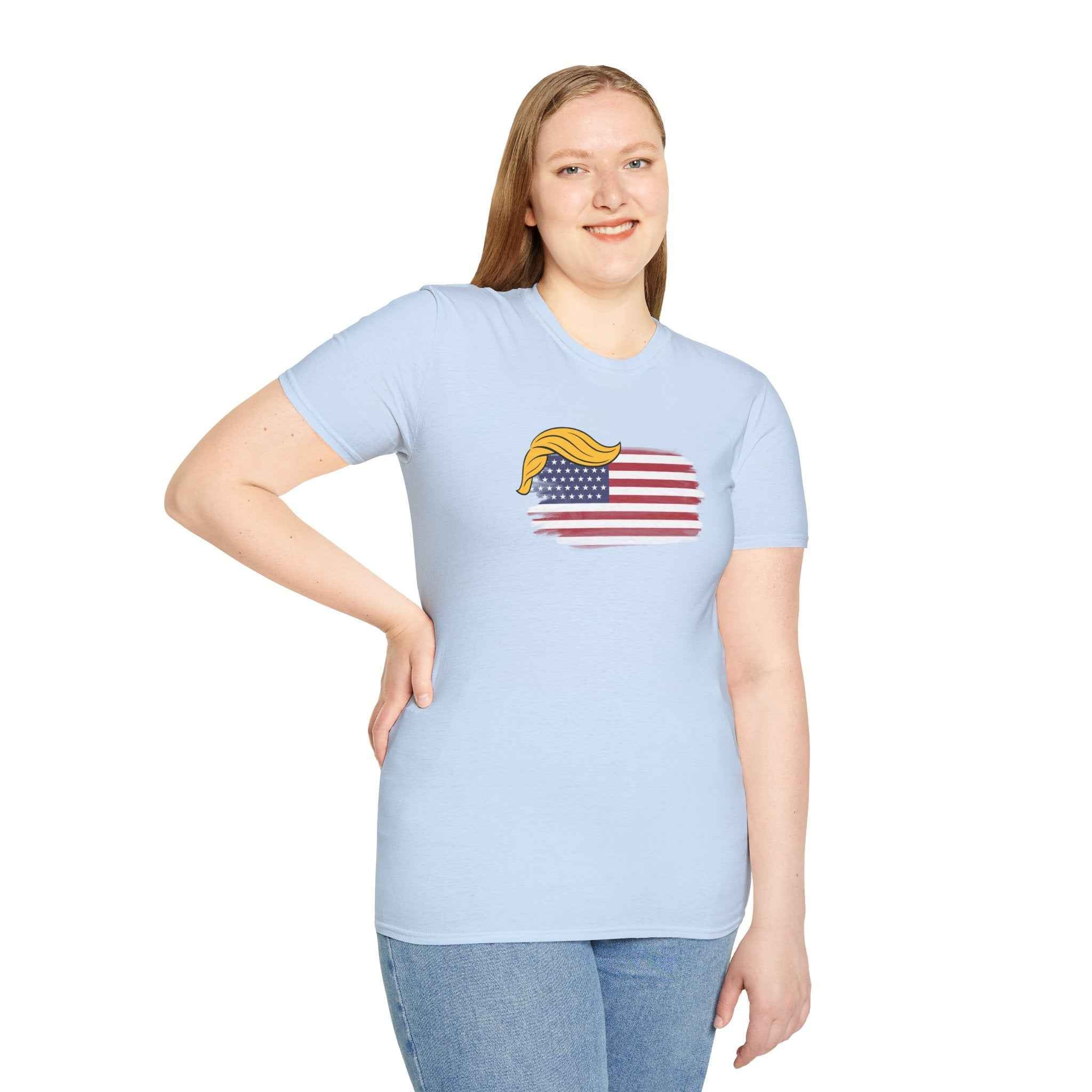 Swoop & Stripes Parody Tee – Unisex Soft Cotton T-Shirt
