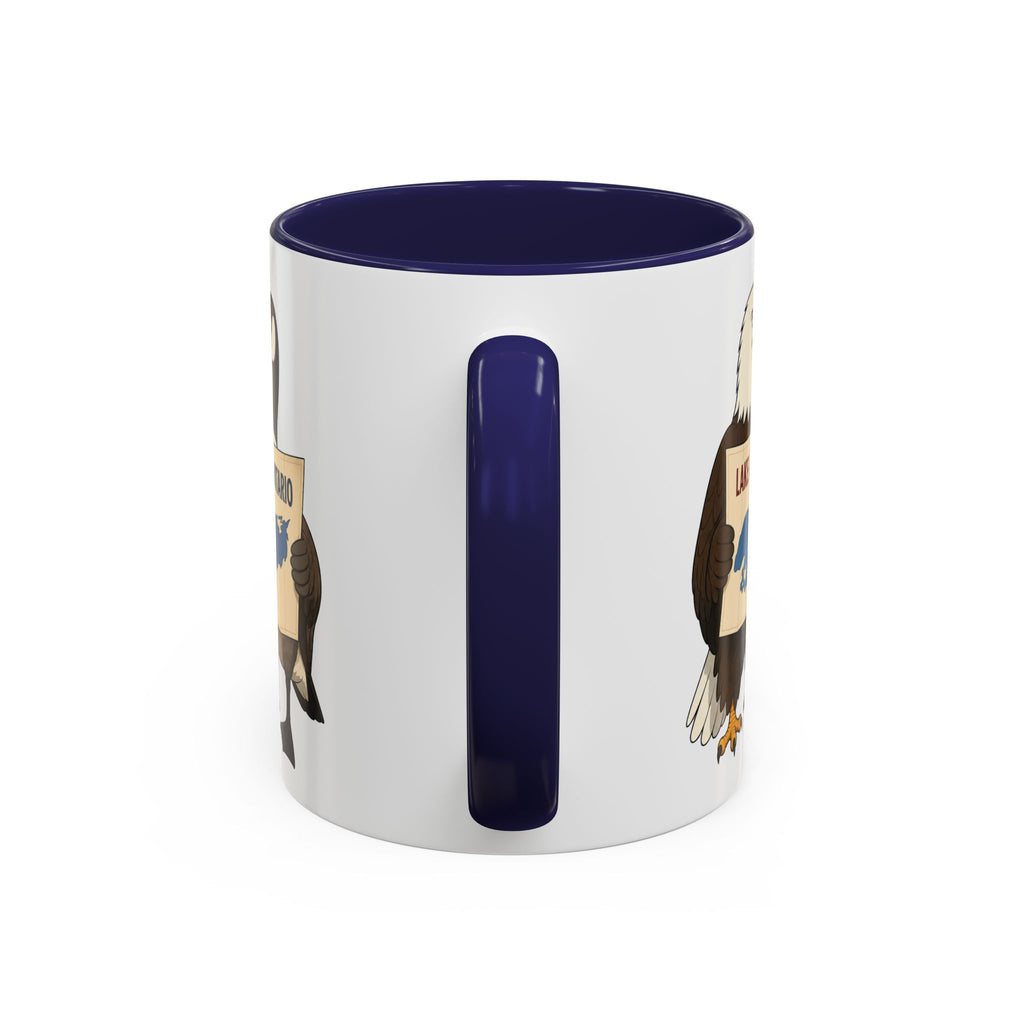 Lake Ontario vs. Lake America Goose & Eagle Coffee Mug | Great Lake Renaming Humor
