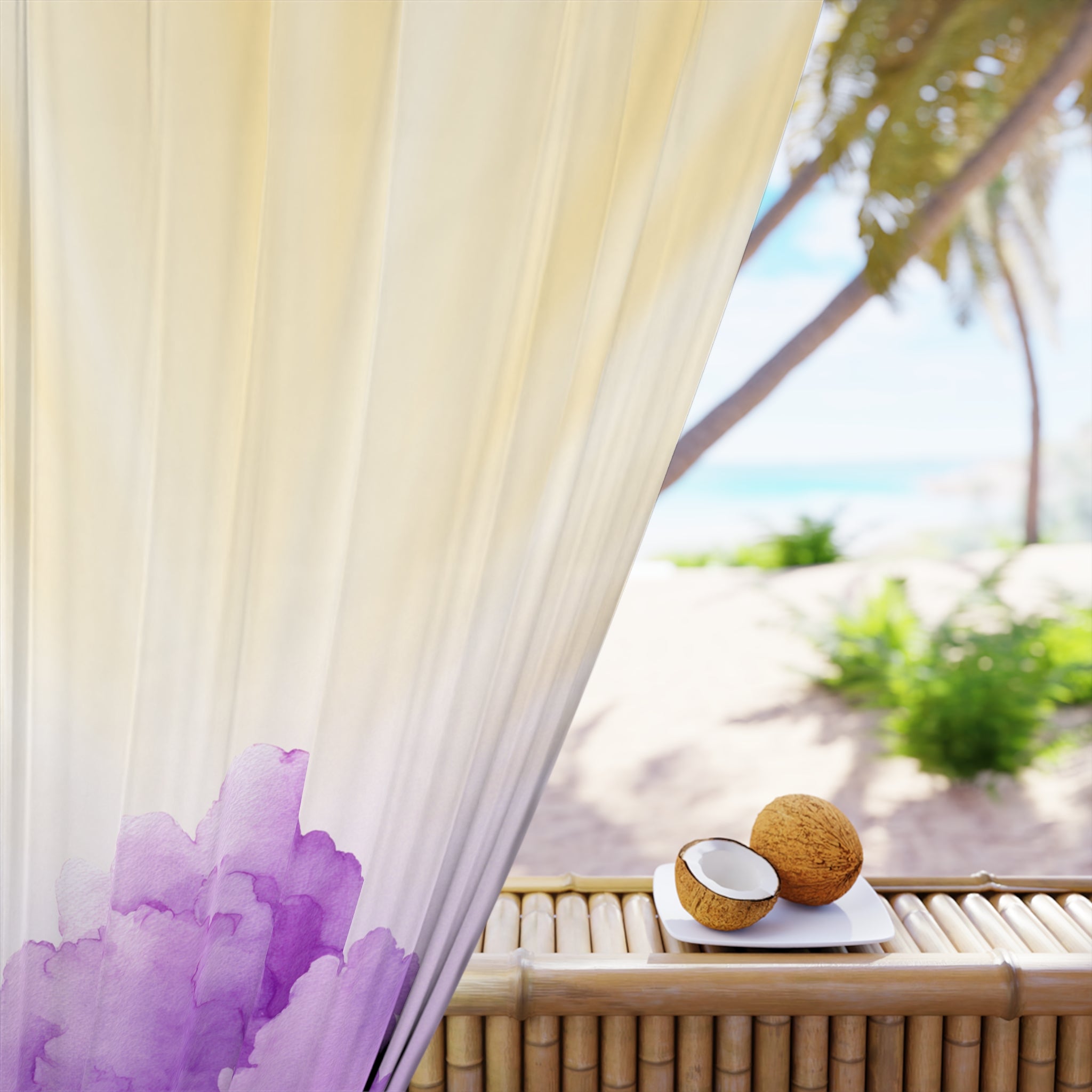 “Light After the Storm” Blackout Curtain Panel – Purple Clouds & Sunrise