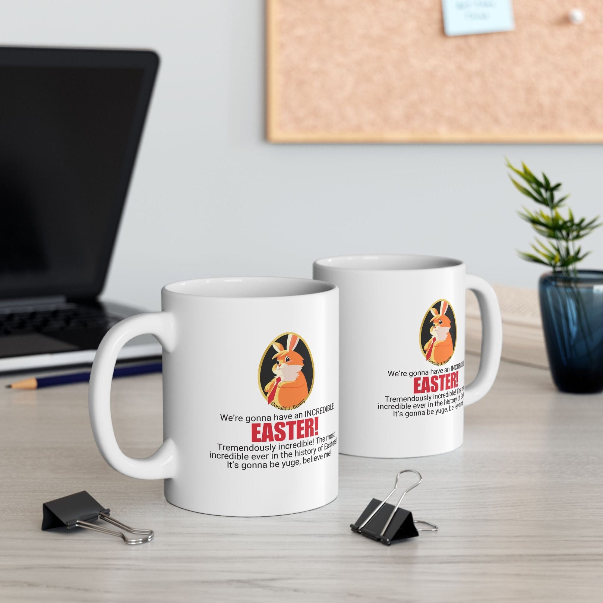Funny Easter Ceramic Mug - Perfect Gift for Trump Lovers Printify