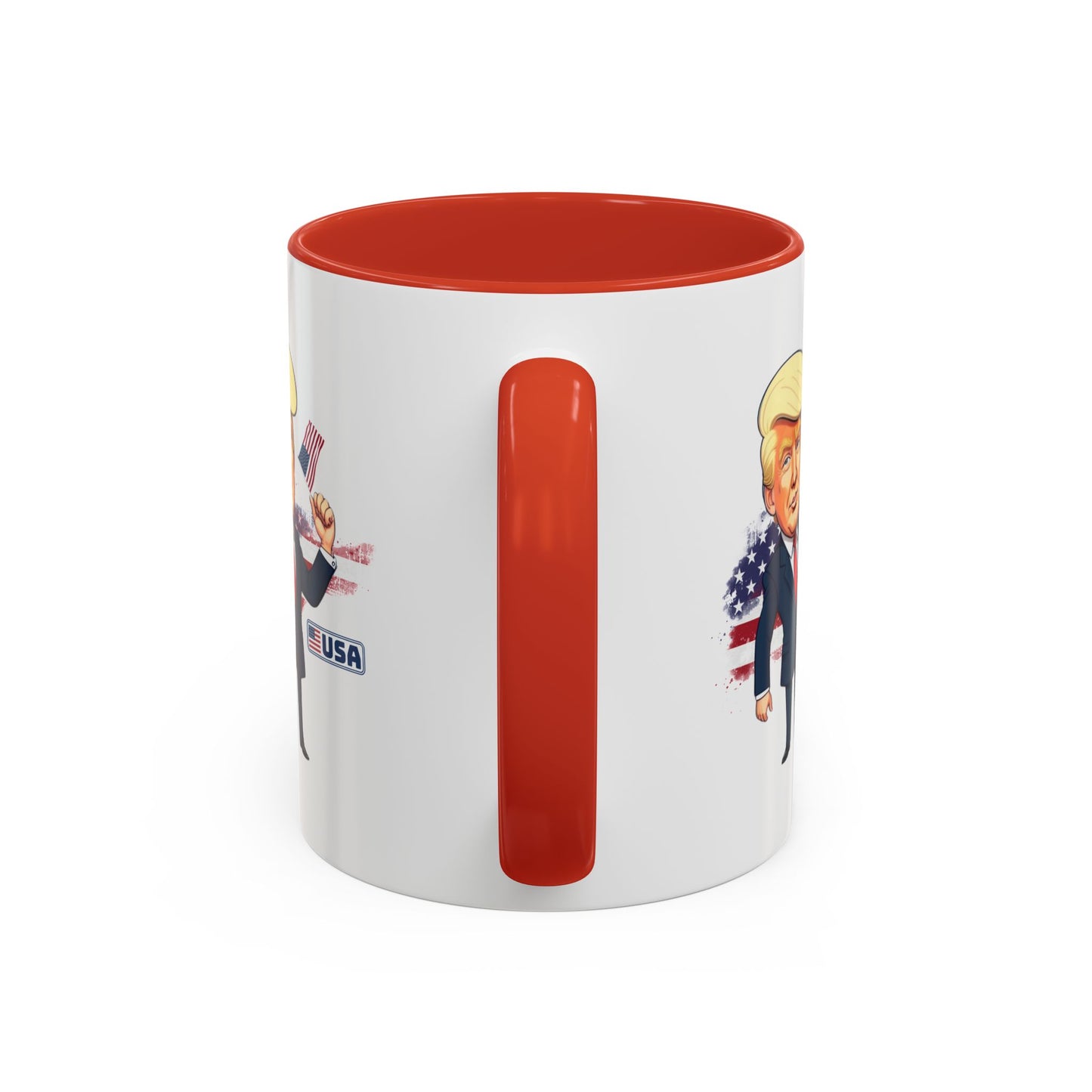 Flag Waving Trump USA Coffee Mug