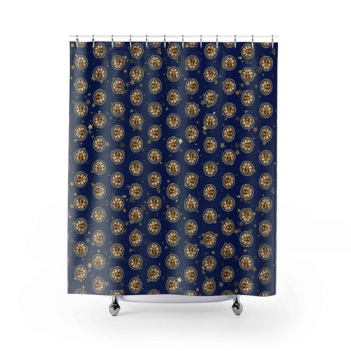 Bureau of Steam & Emotional Regulation Shower Curtain | Celestial Pattern