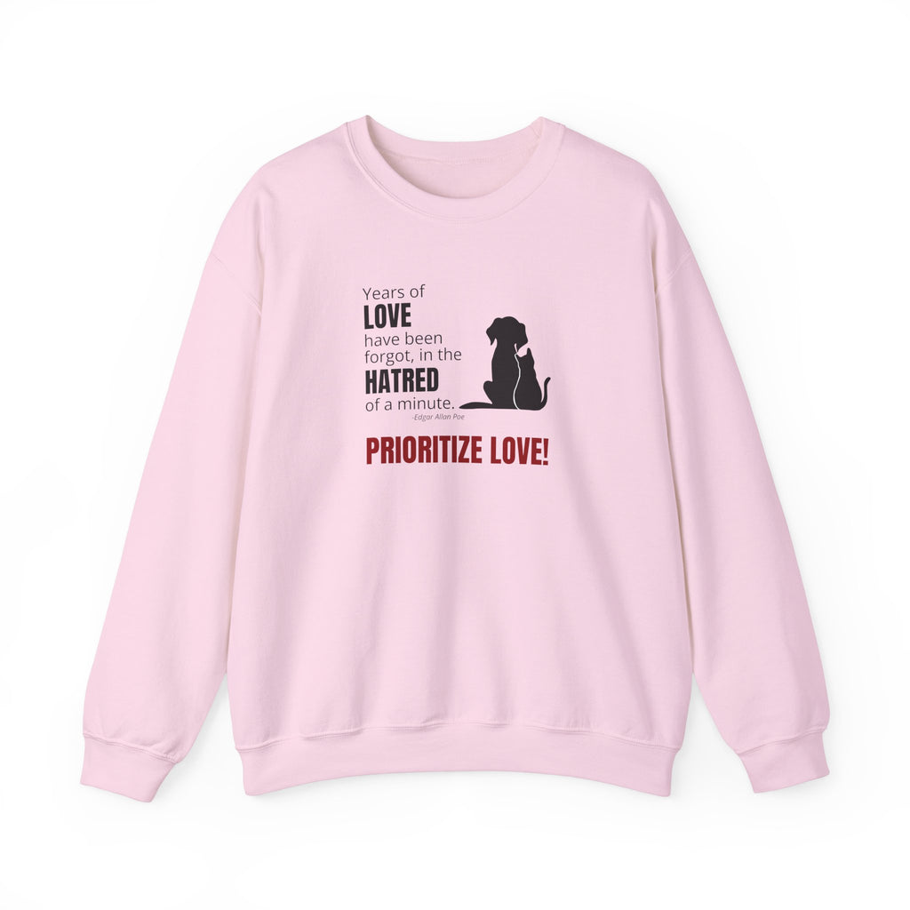 Prioritize Love Unisex Heavy Blend™ Crewneck Sweatshirt