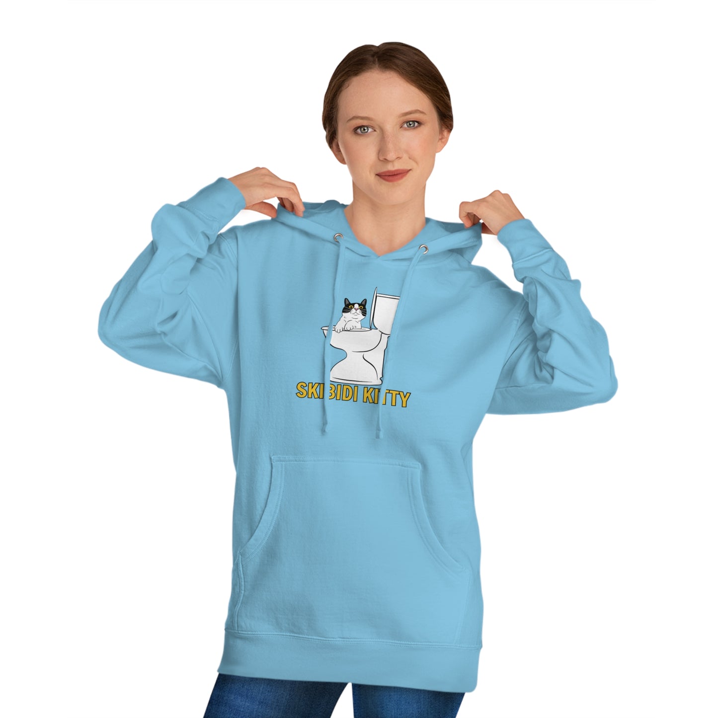 Skibidi Kitty Unisex Hooded Sweatshirt