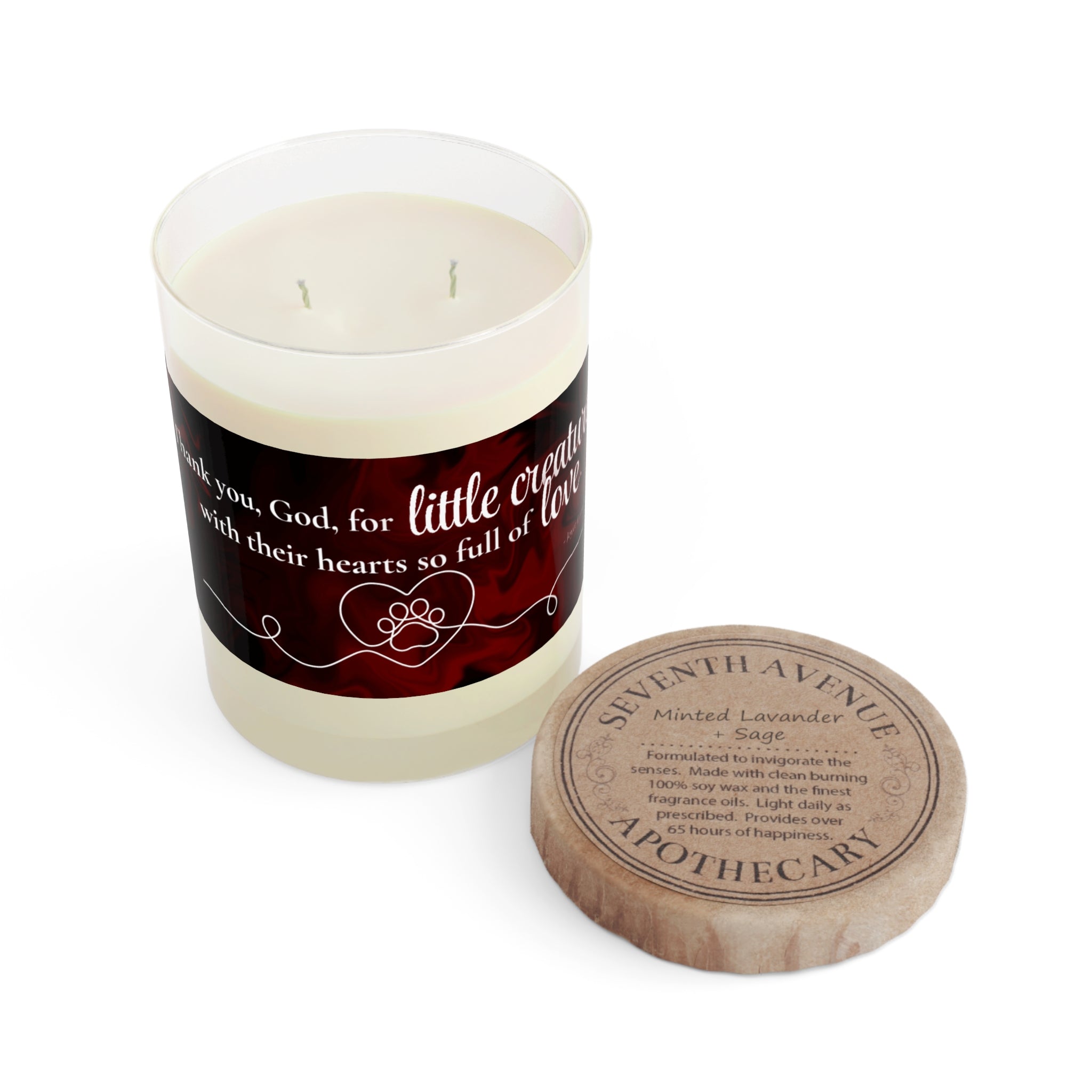Photo depicting the ​Little Creatures Scented Candle - Full Glass, 11oz from EpiAl's Shop.