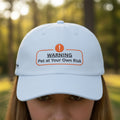 Warning: Pet at Your Own Risk Hat – Sassy Cat Embroidered Dad Cap