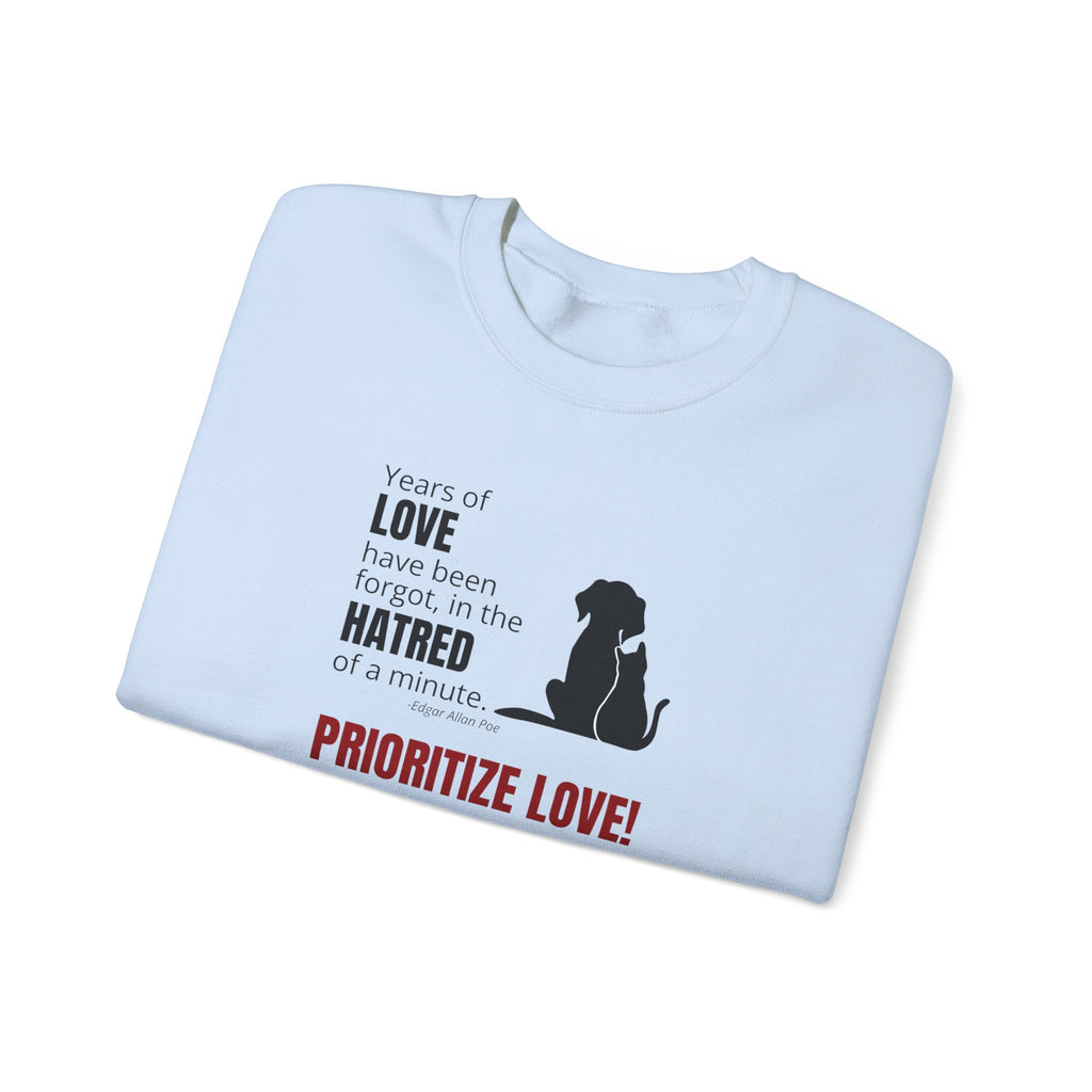 Prioritize Love Unisex Heavy Blend™ Crewneck Sweatshirt