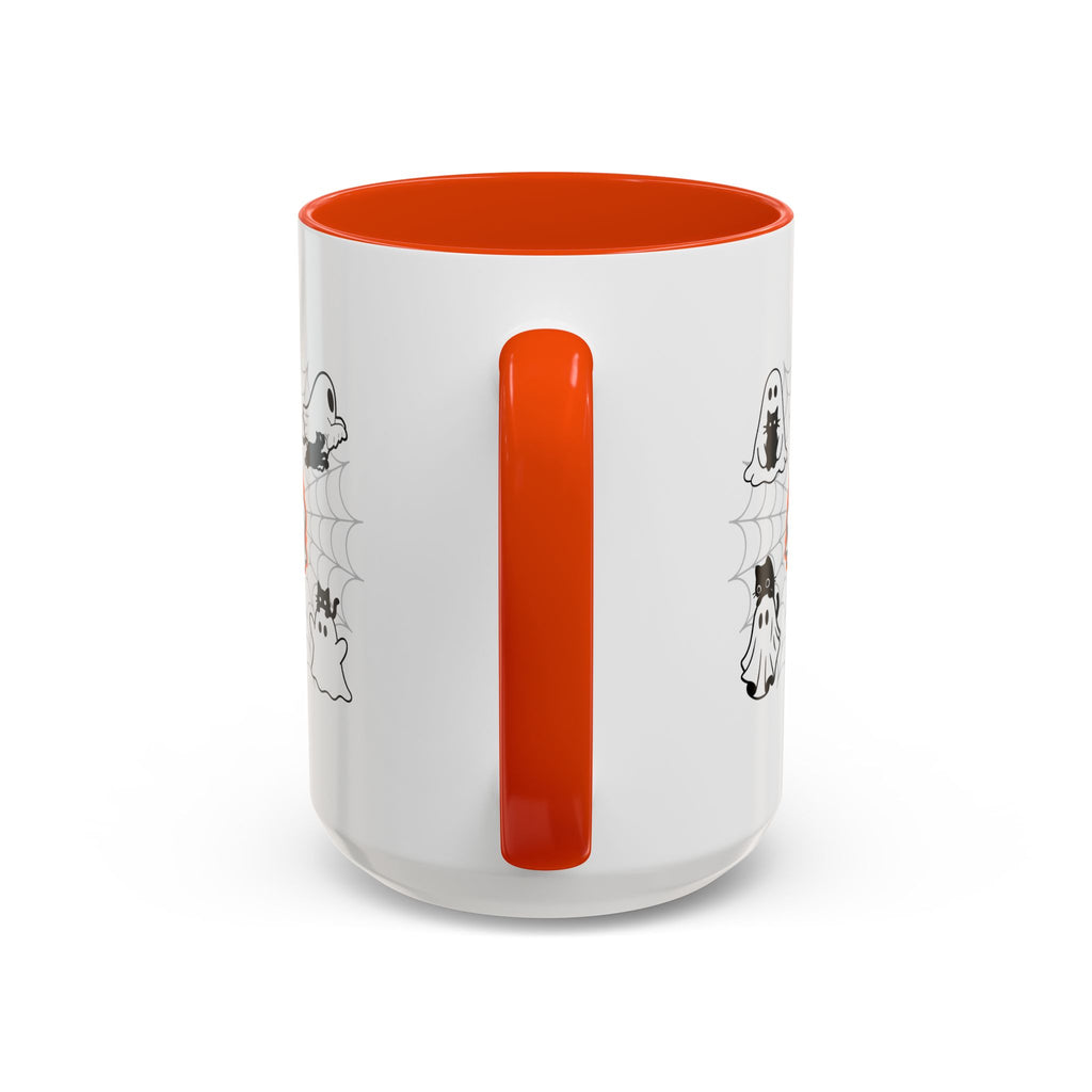 Ghost Cats Halloween Accent Mug (11oz, 15oz)
