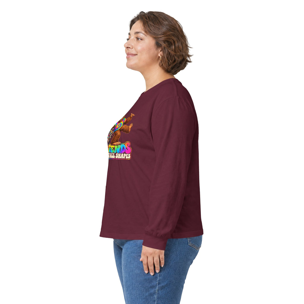 Legends Come in All Shapes | Bigfoot & Jimothy Retro Long-Sleeve Tee