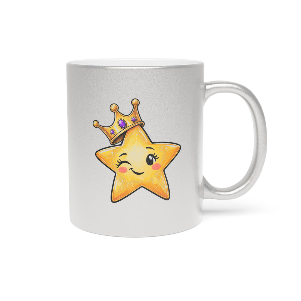 Main Character Energy Metallic Coffee Mug | Gold or Silver 11 oz Mug