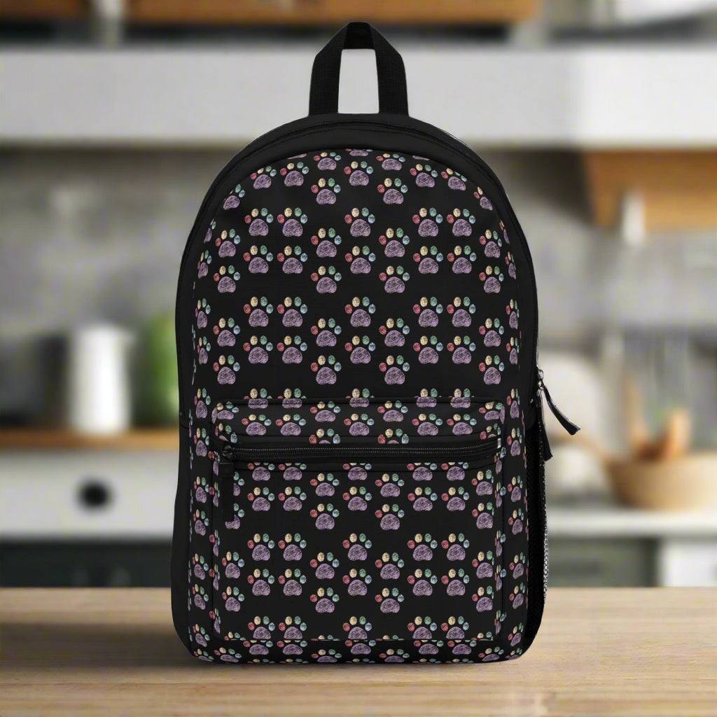 Crayon Paw Print Backpack
