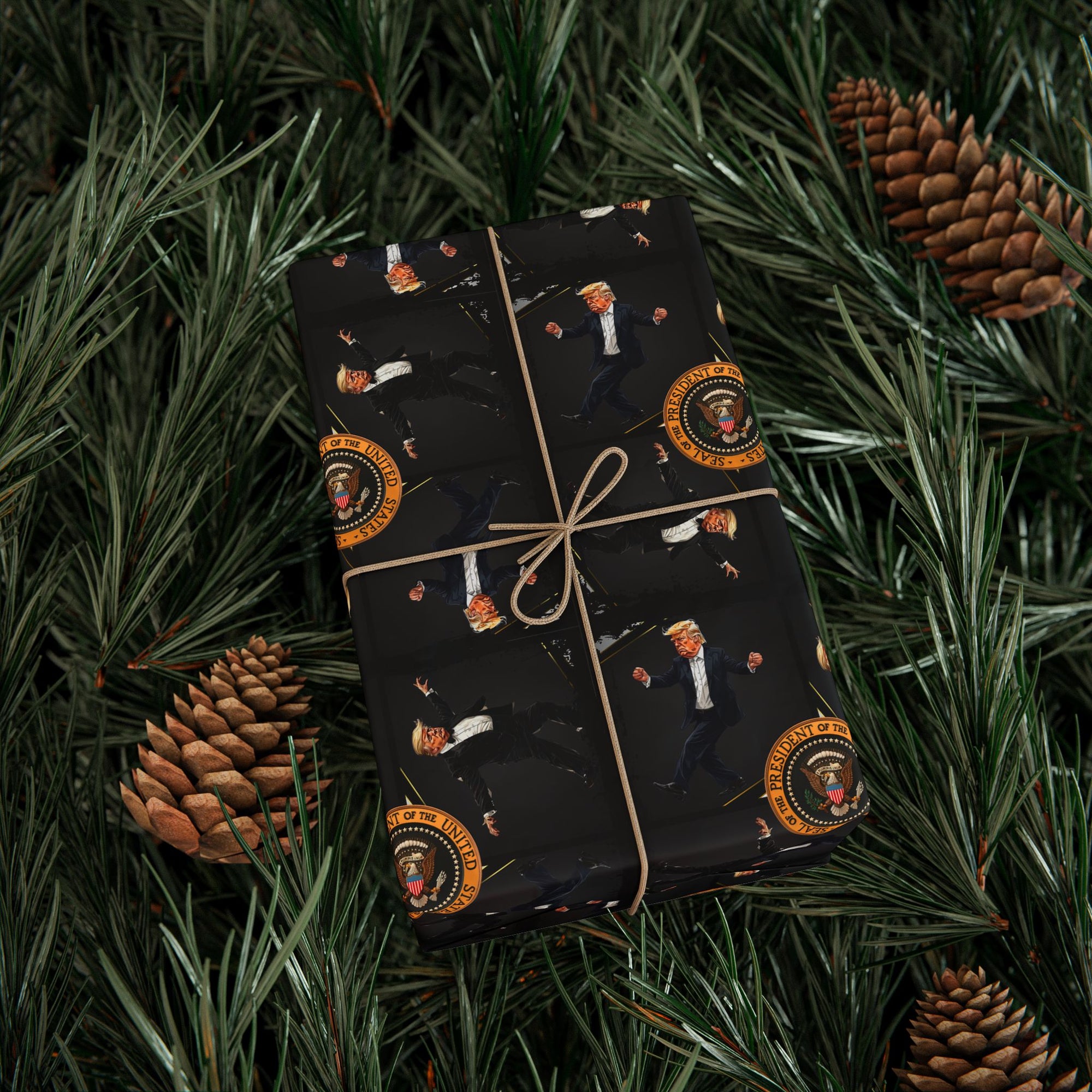 Dancing President Wrapping Paper