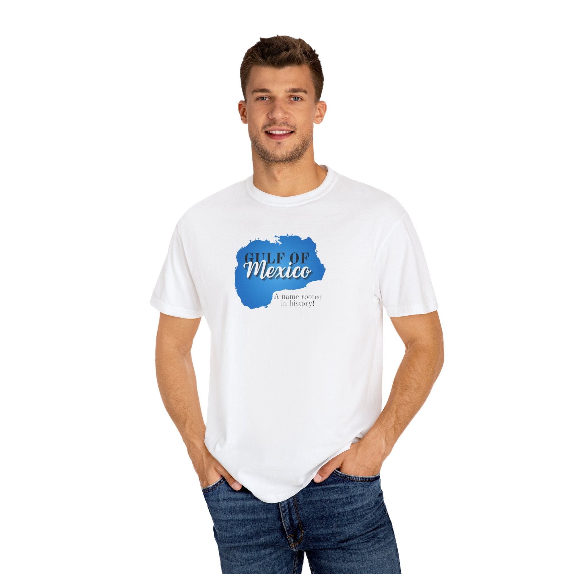 Gulf of Mexico, Rooted in History, Unisex Garment-Dyed T-shirt Printify