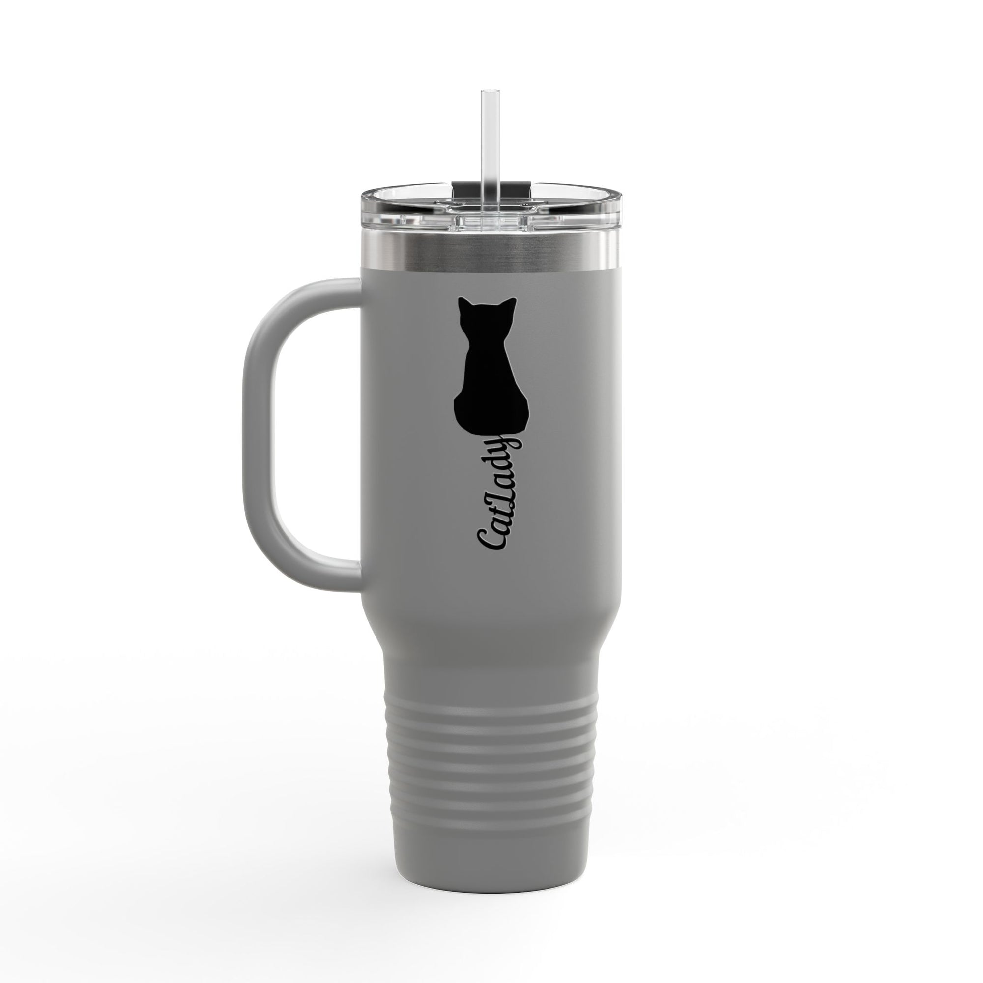 Cursive Tail Cat Lady Insulated Travel Mug | 40oz