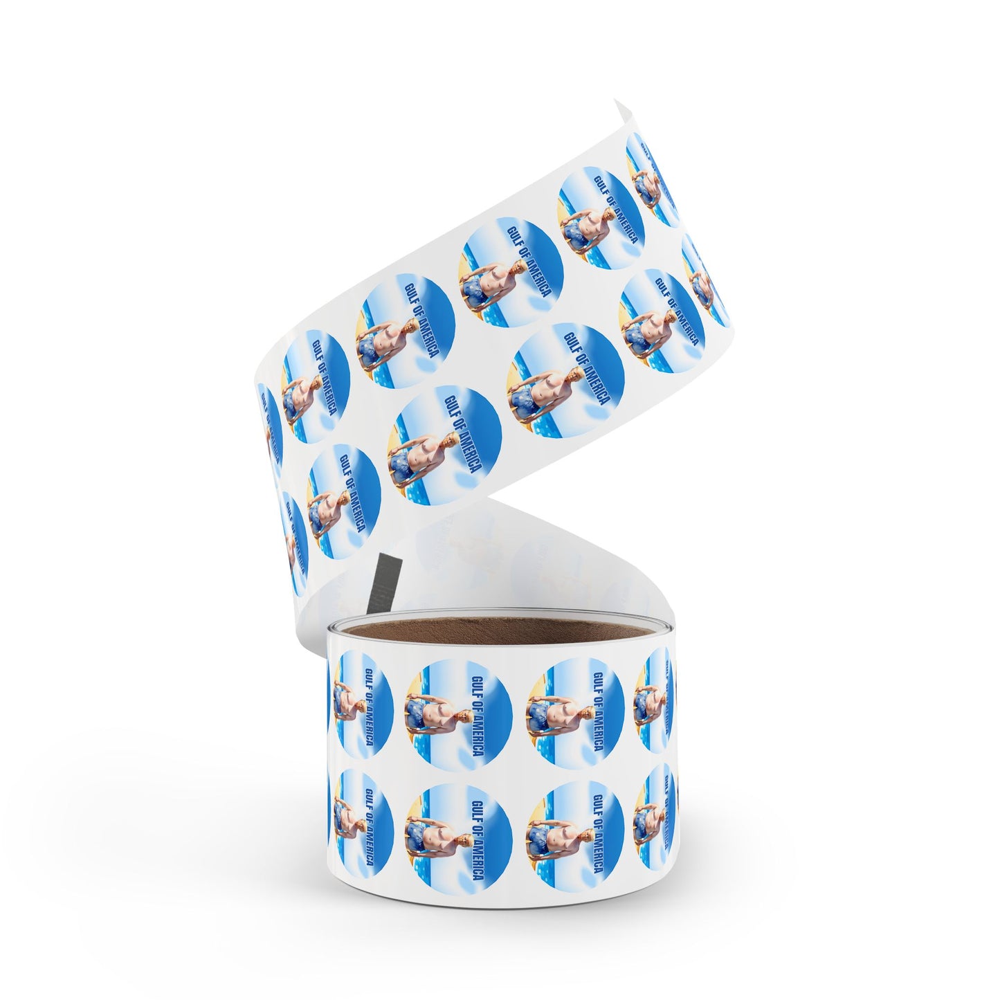 Fun Gulf of America Sticker Roll - Beach Summer Vibe Labels