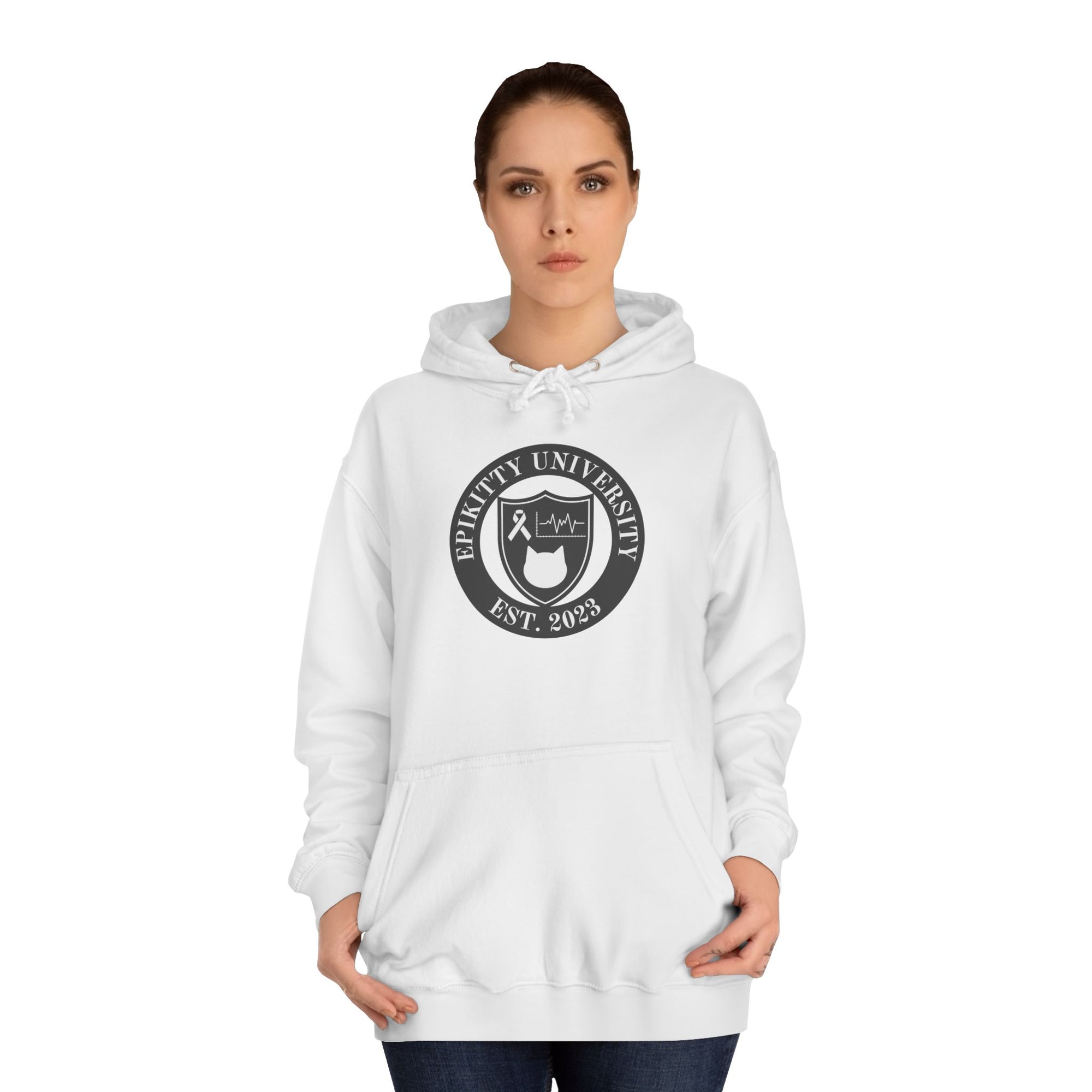 EpiKitty University Unisex College Hoodie - Hoodie - Epileptic Al’s Shop