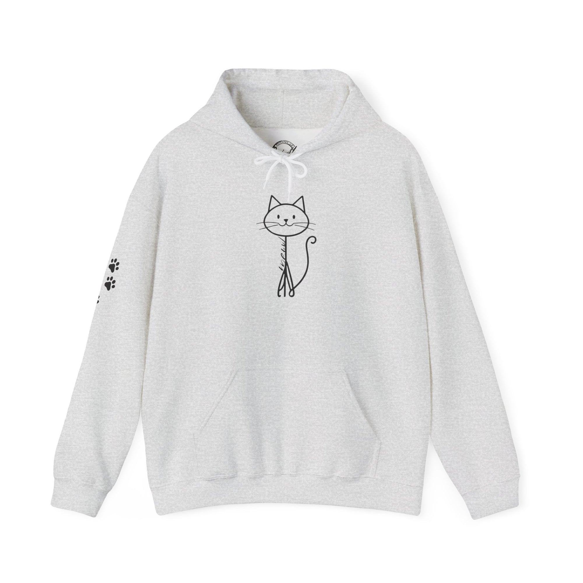 Cozy Stick Cat Lover Hoodie