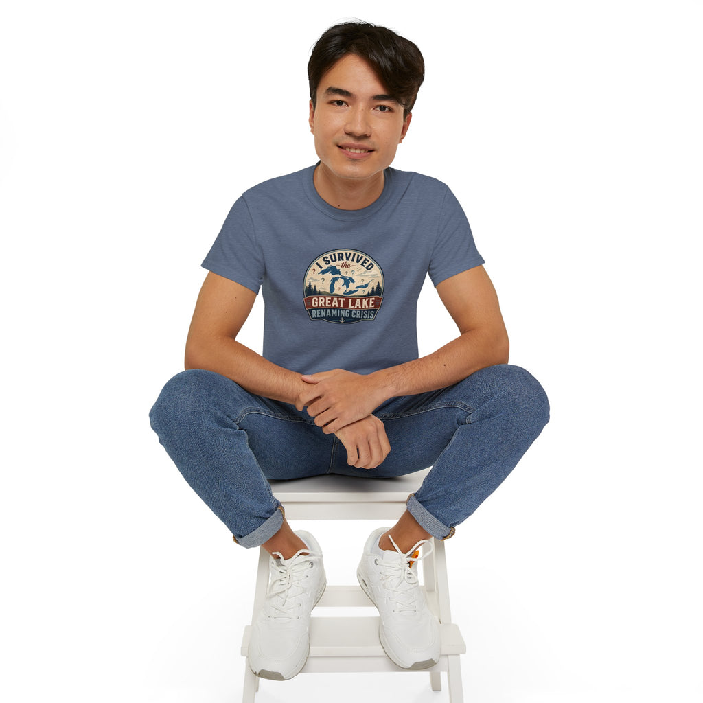 I Survived the Great Lake Renaming Crisis T-Shirt | Lake Ontario vs. Lake America Tee