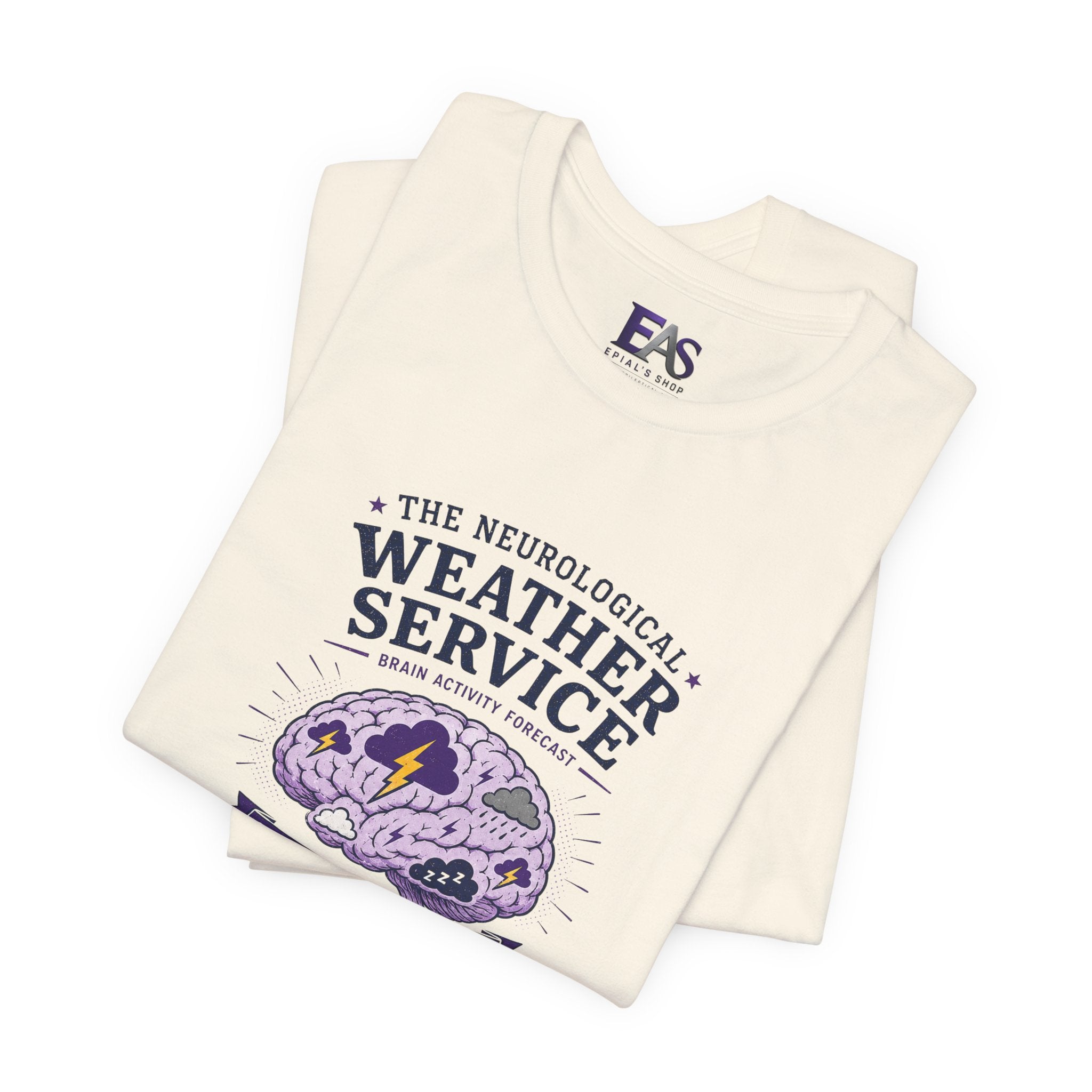 Neurological Weather Service Epilepsy Awareness T-Shirt | Brain Forecast Tee