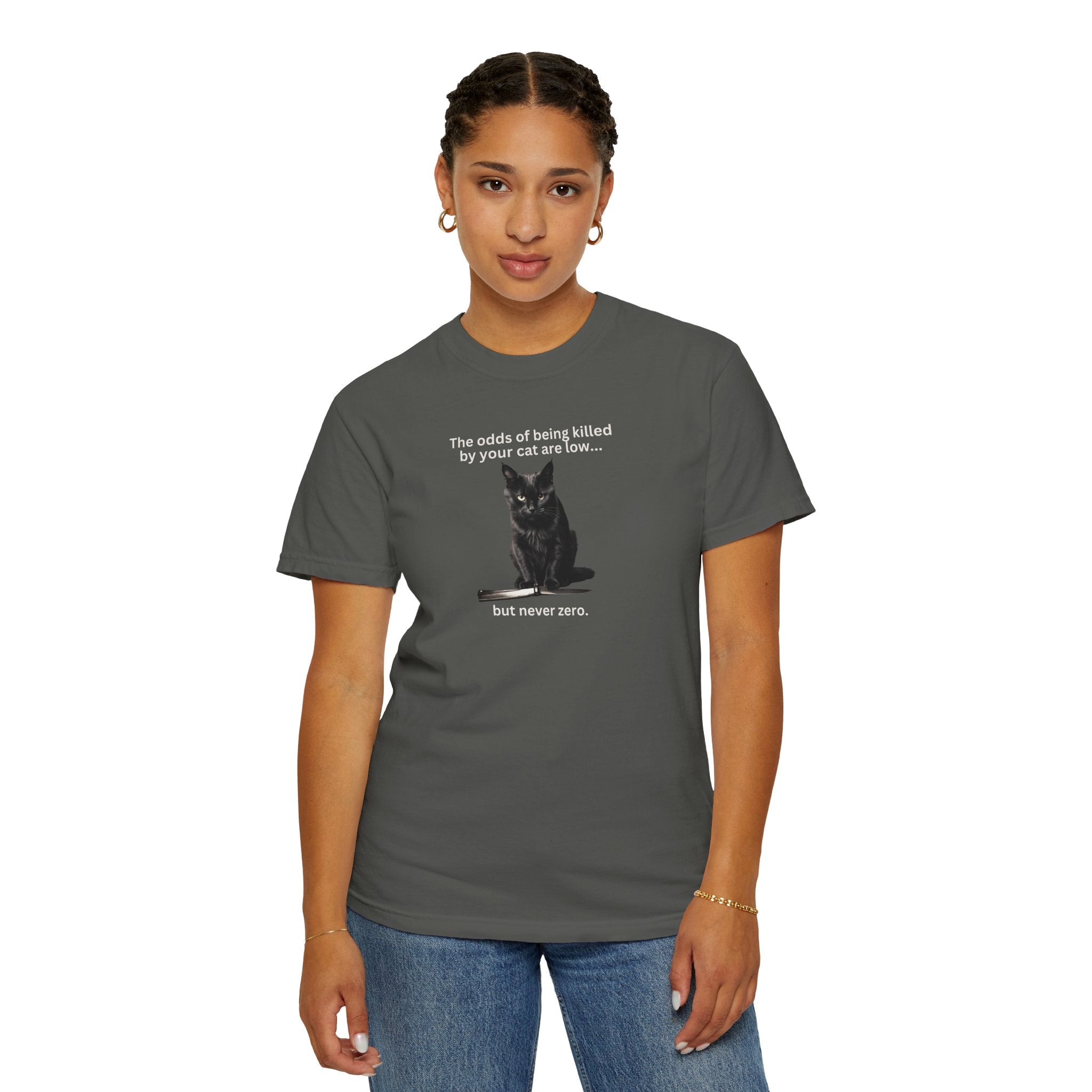 Photo depicting the ​Odds Unisex Garment-Dyed T-shirt from EpiAl's Shop.