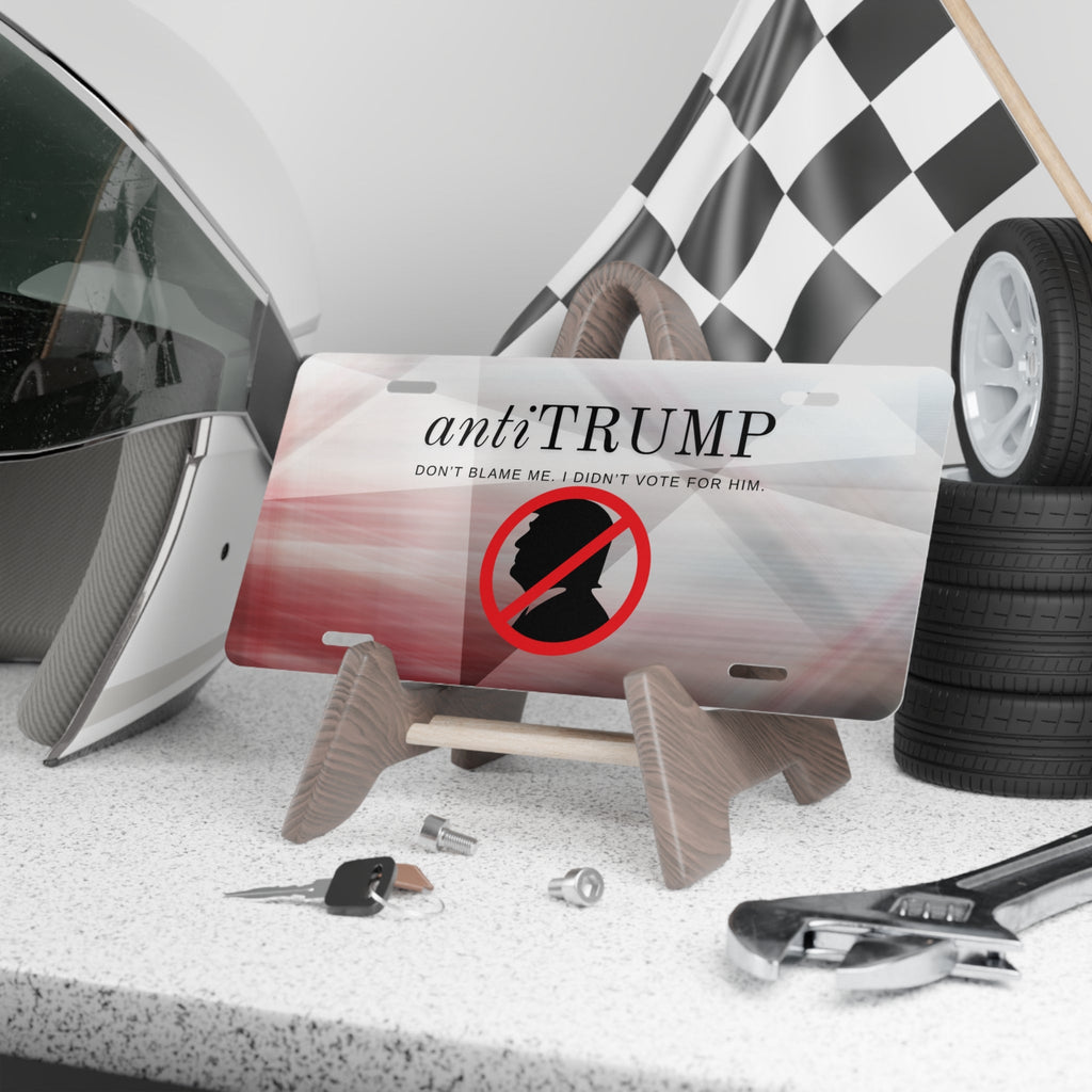 Anti-Trump Vanity Plate - Unique Statement Auto Accessory Printify
