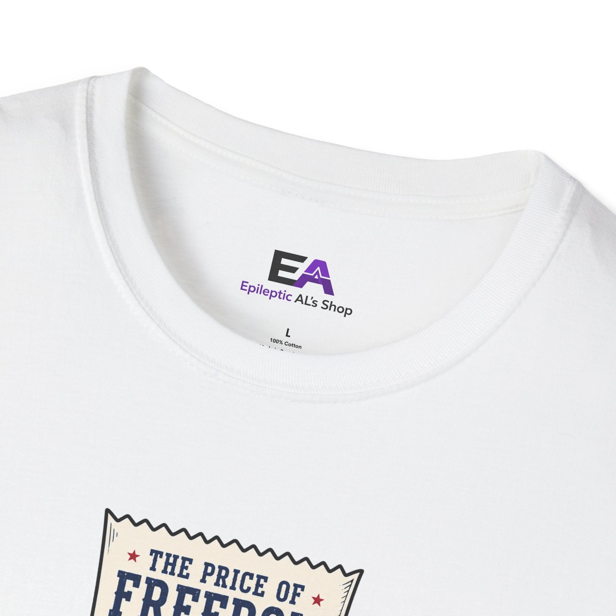 Price of Freedom Patriotic Receipt T-Shirt | Americana Graphic Tee