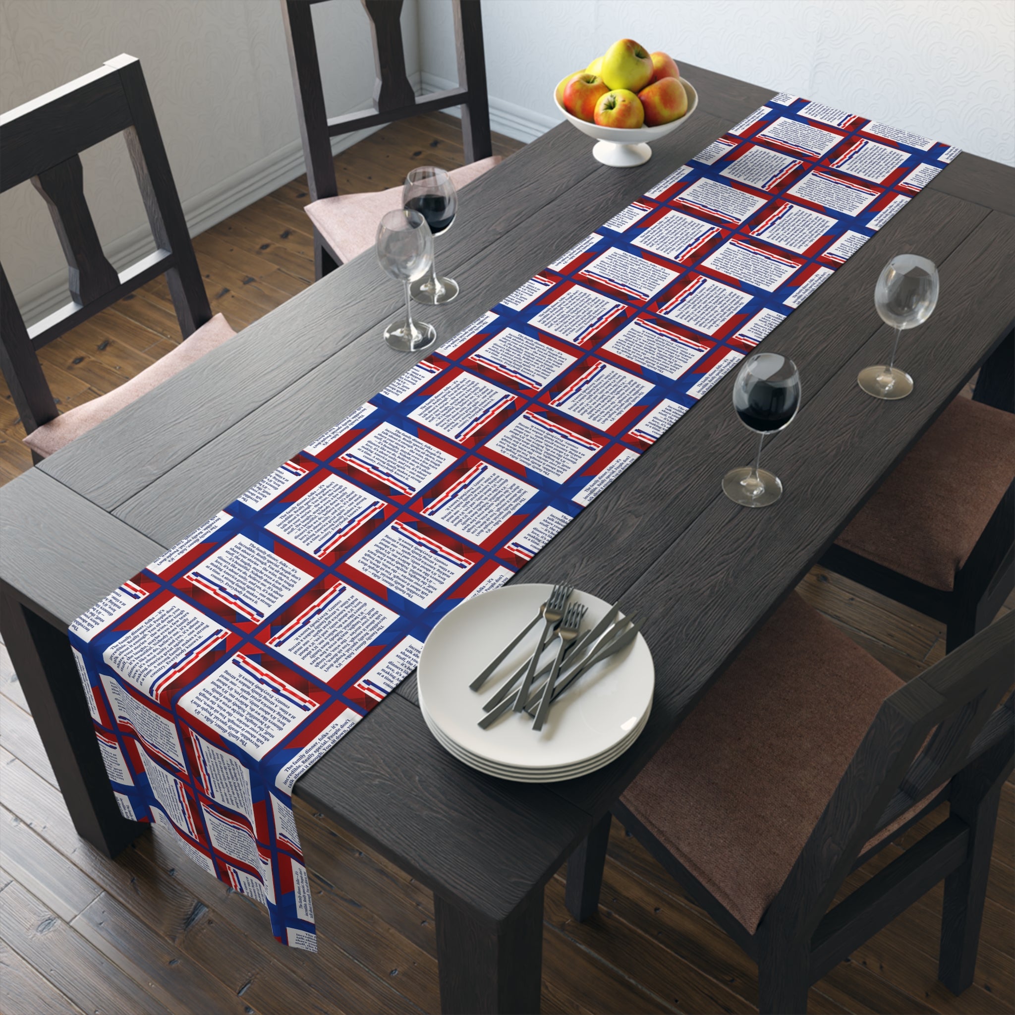 Make Family Dinners Great Again Parody Table Runner – Funny Political Décor