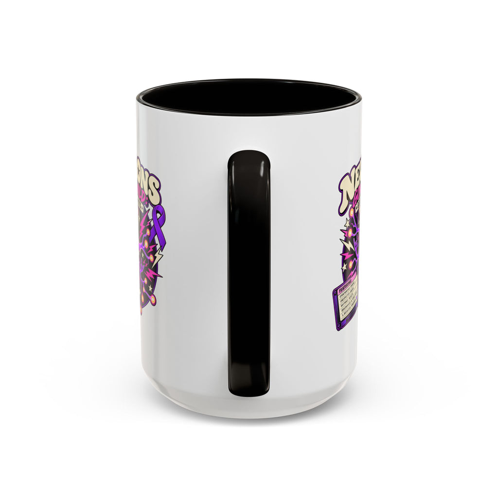 Neurons Gone Wild: Greatest Hits Epilepsy Awareness Accent Coffee Mug (11oz/15oz)