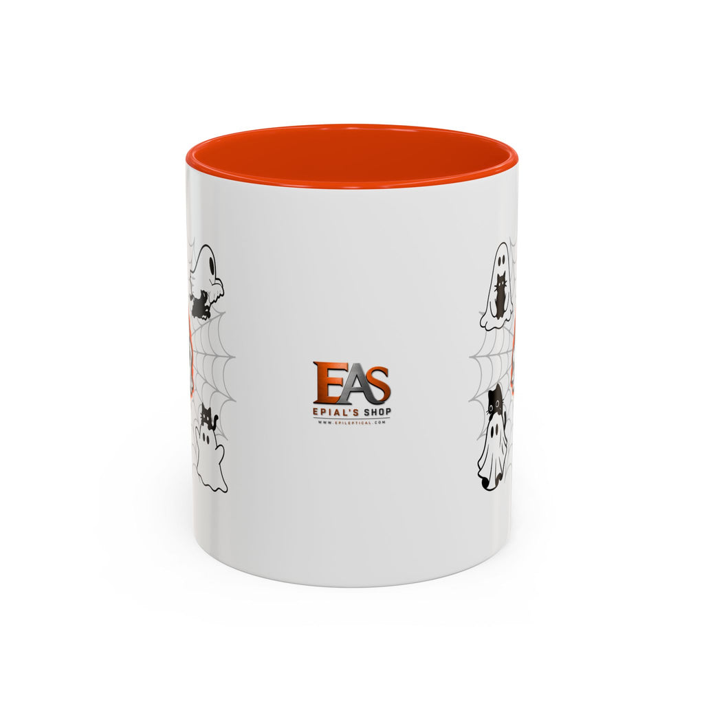 Ghost Cats Halloween Accent Mug (11oz, 15oz)
