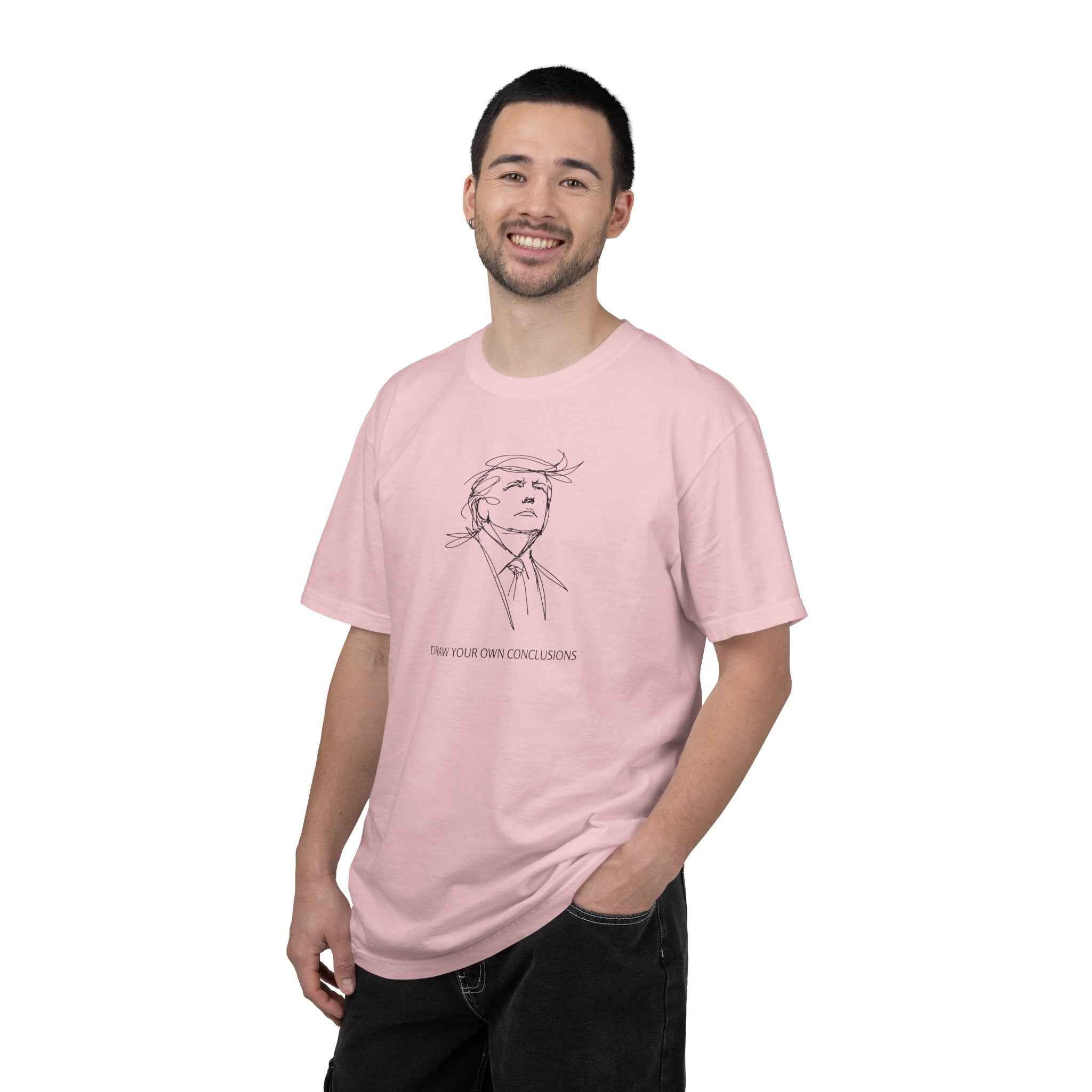 Draw Your Own Conclusions Unisex Graphic Tee – Minimal Line Art Statement Shirt
