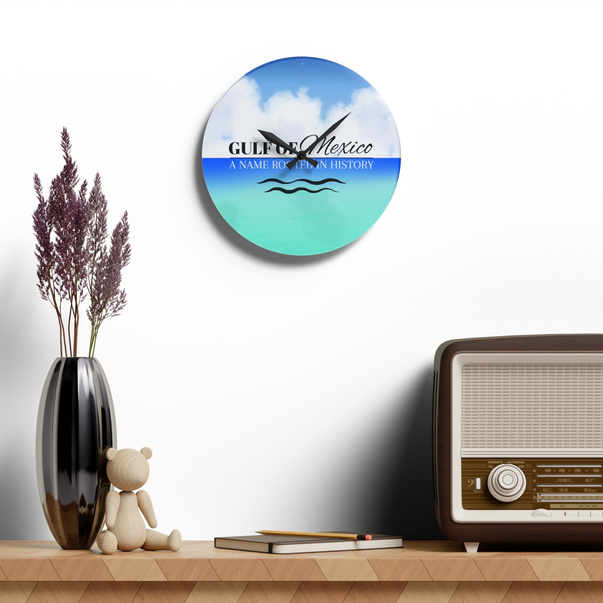 Gulf of Mexico Acrylic Wall Clock