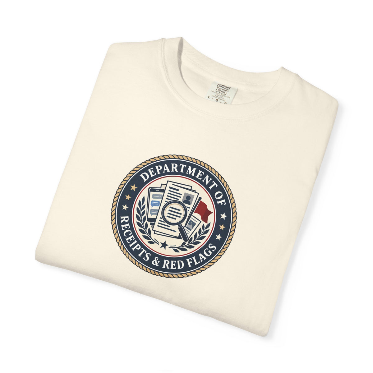 Department of Receipts & Red Flags T-Shirt | True Crime Faux Agency Tee