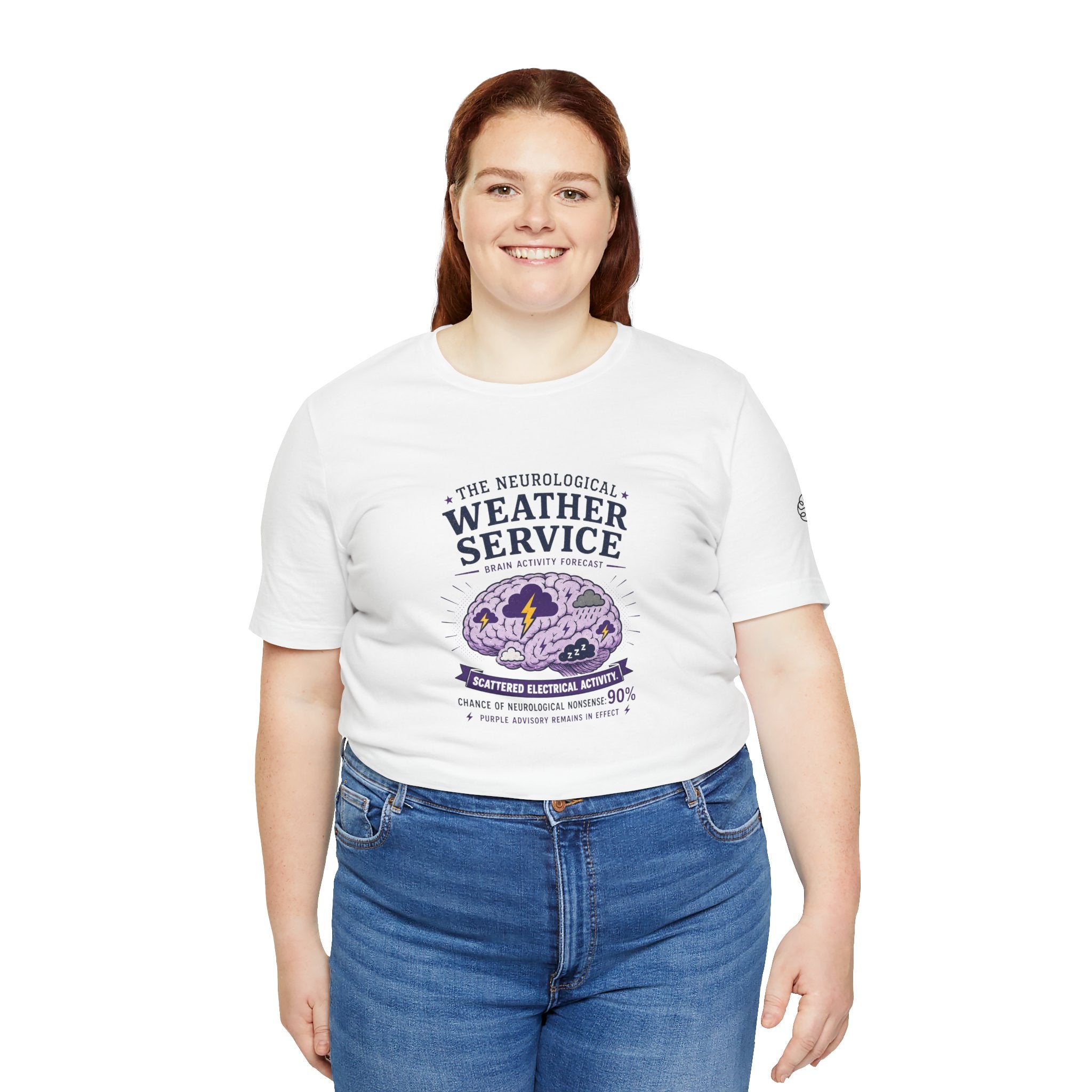 Neurological Weather Service Epilepsy Awareness T-Shirt | Brain Forecast Tee