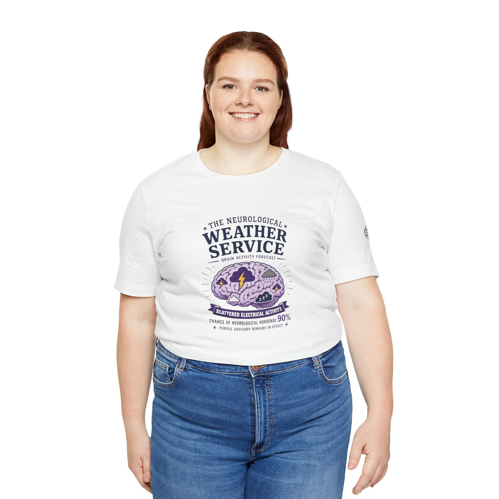 Neurological Weather Service Epilepsy Awareness T-Shirt | Brain Forecast Tee