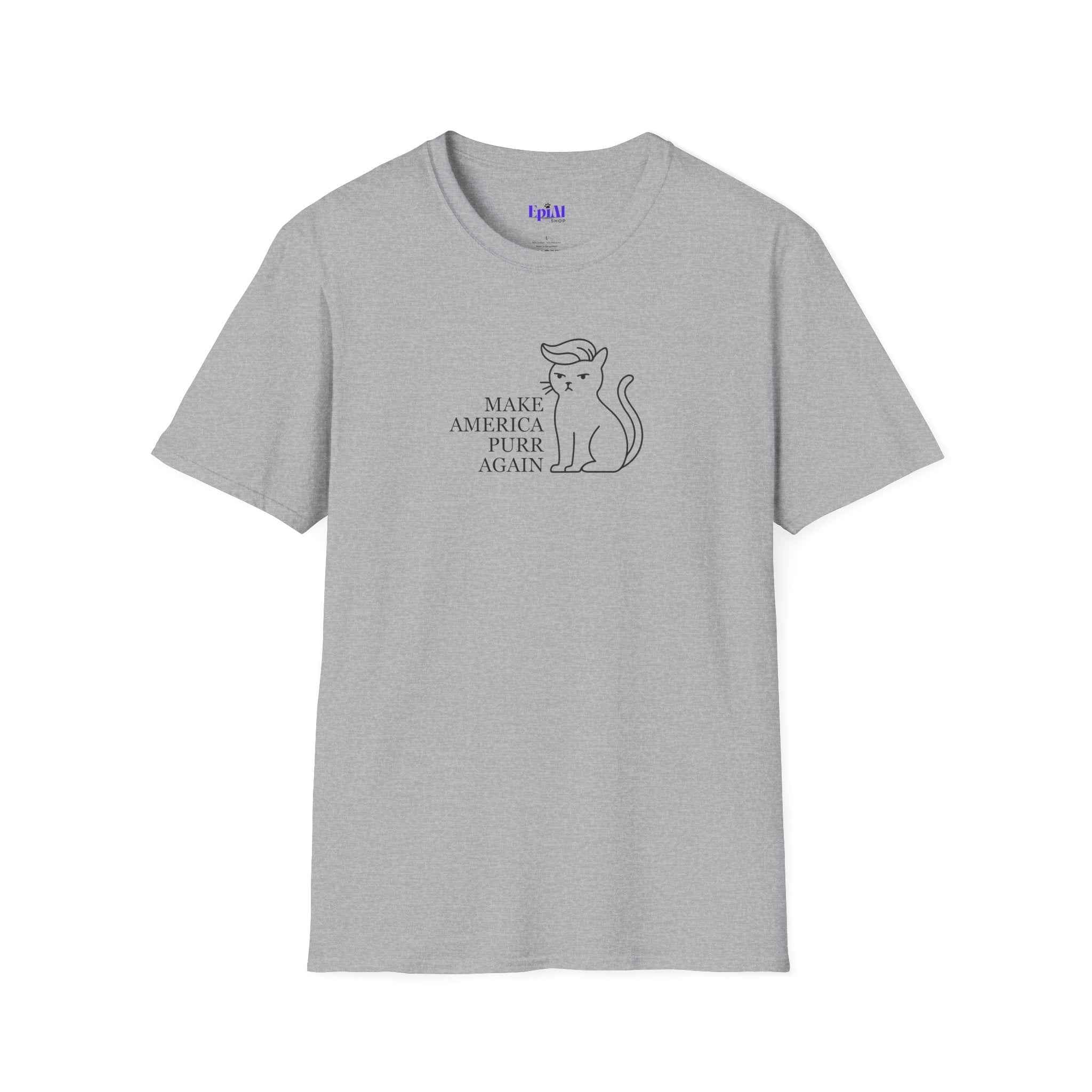 Make America Purr Again T-Shirt – Funny Cat Parody Tee