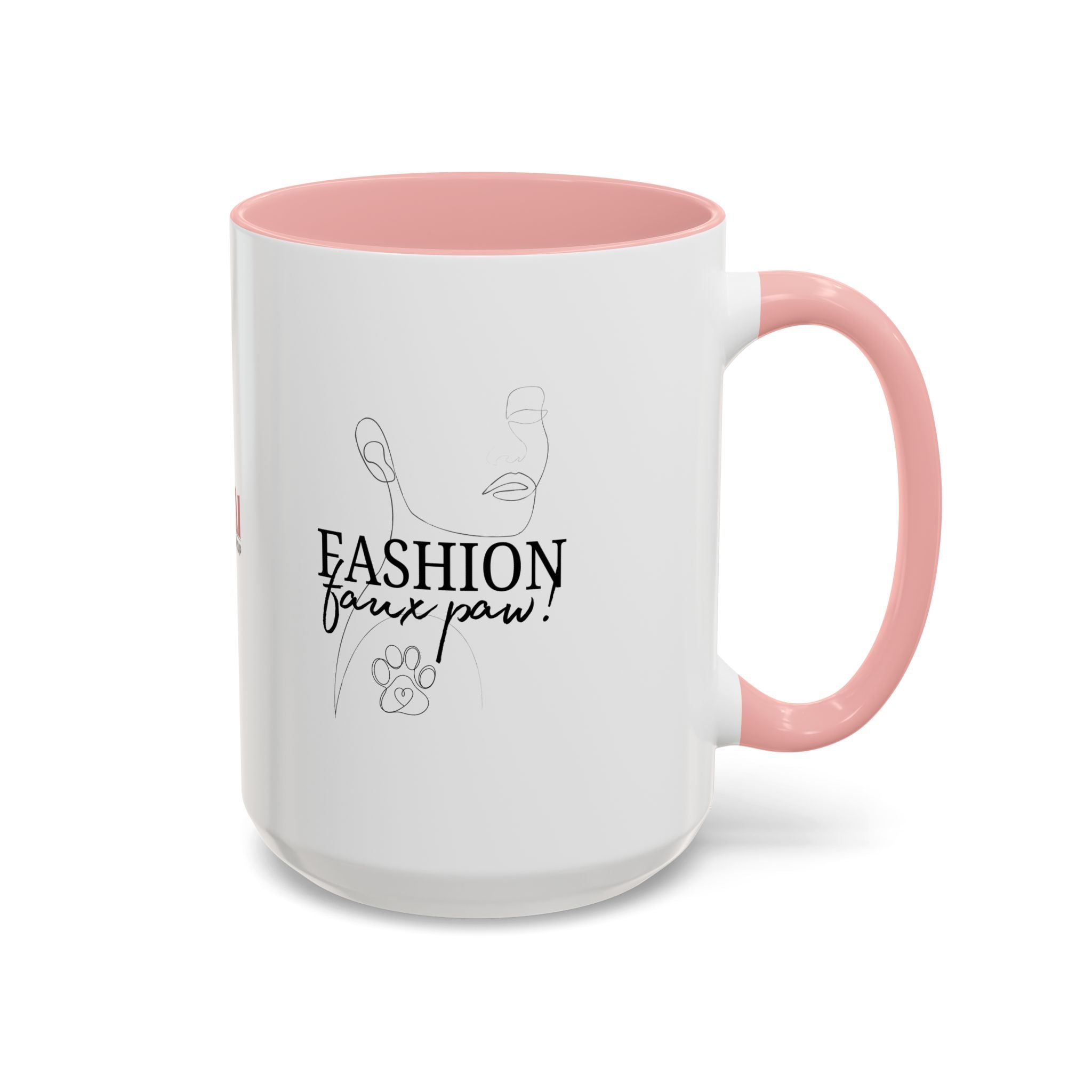 Photo depicting the ​Fashion Faux Paw Accent Coffee Mug (11, 15oz) from EpiAl's Shop.