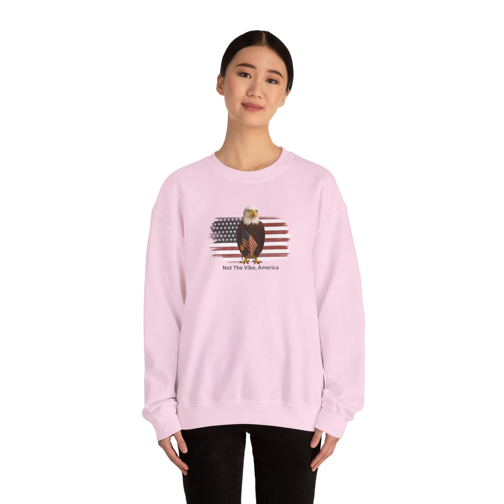 Not the Vibe, America – Political Parody Crewneck Sweatshirt