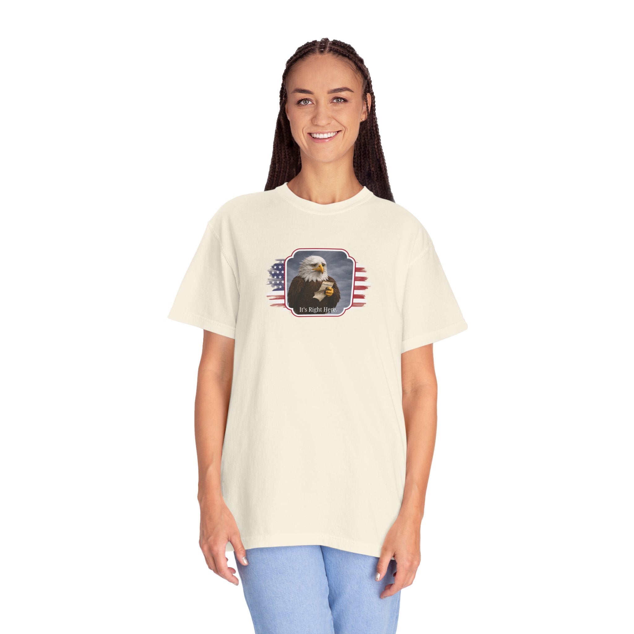 “It’s Right Here” Political Parody T-Shirt